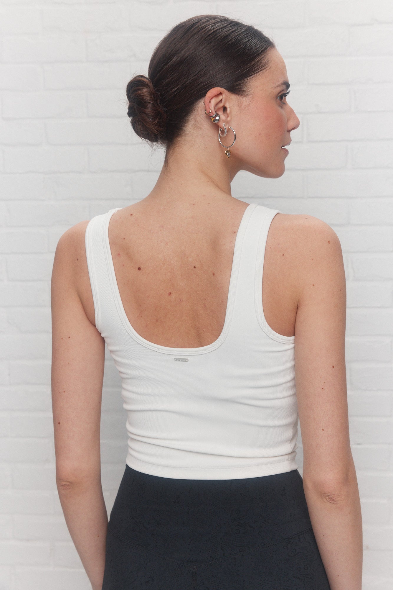 Textured white lounge camisole | Truly