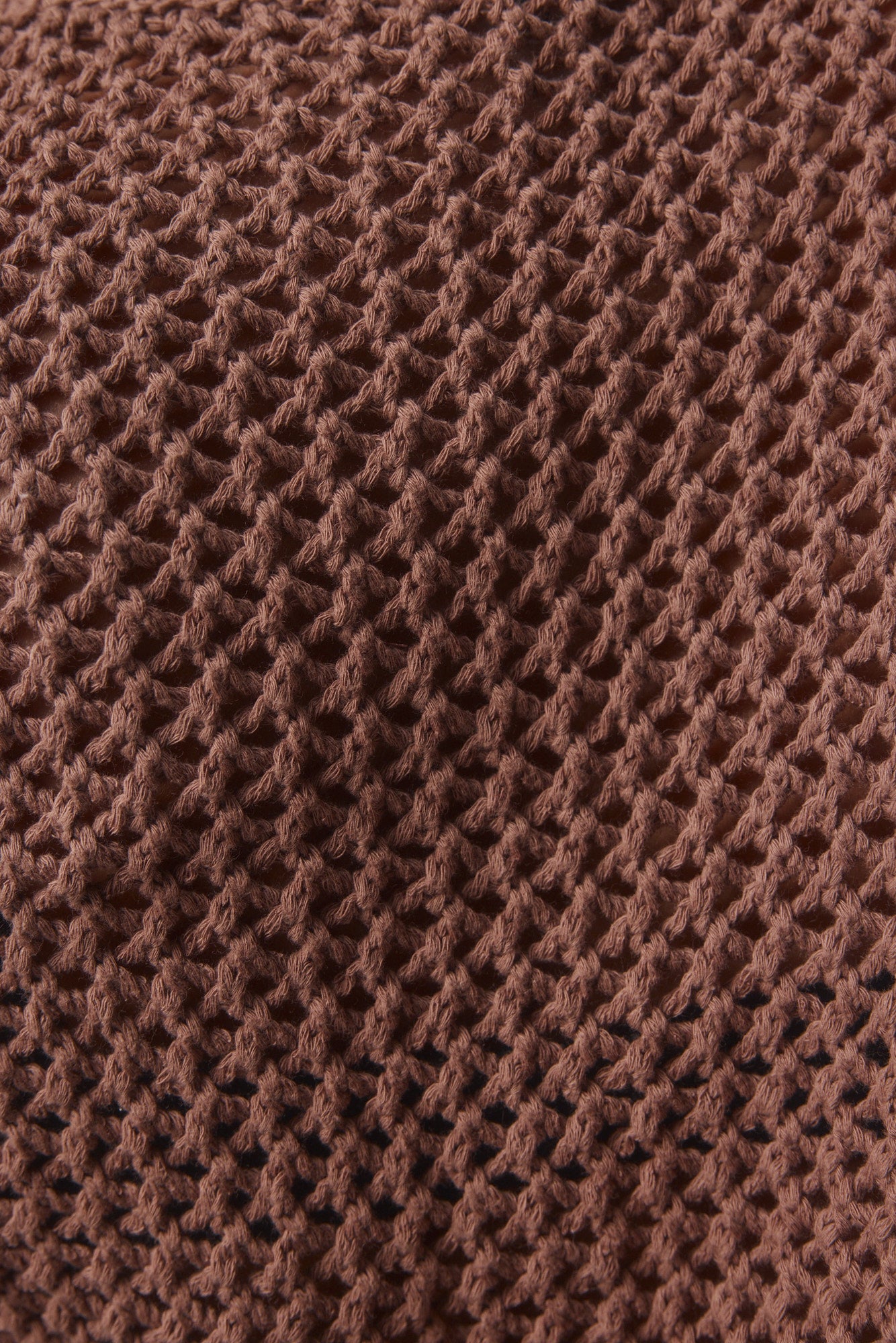 Débardeur court marron en tricot | Malibu JOELLE Collection