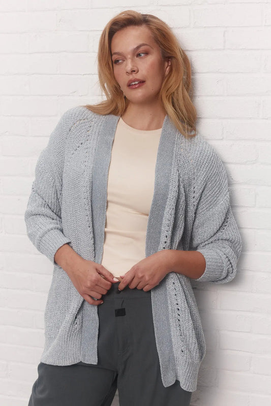 Veste grise en tricot | Lyne JOELLE Collection