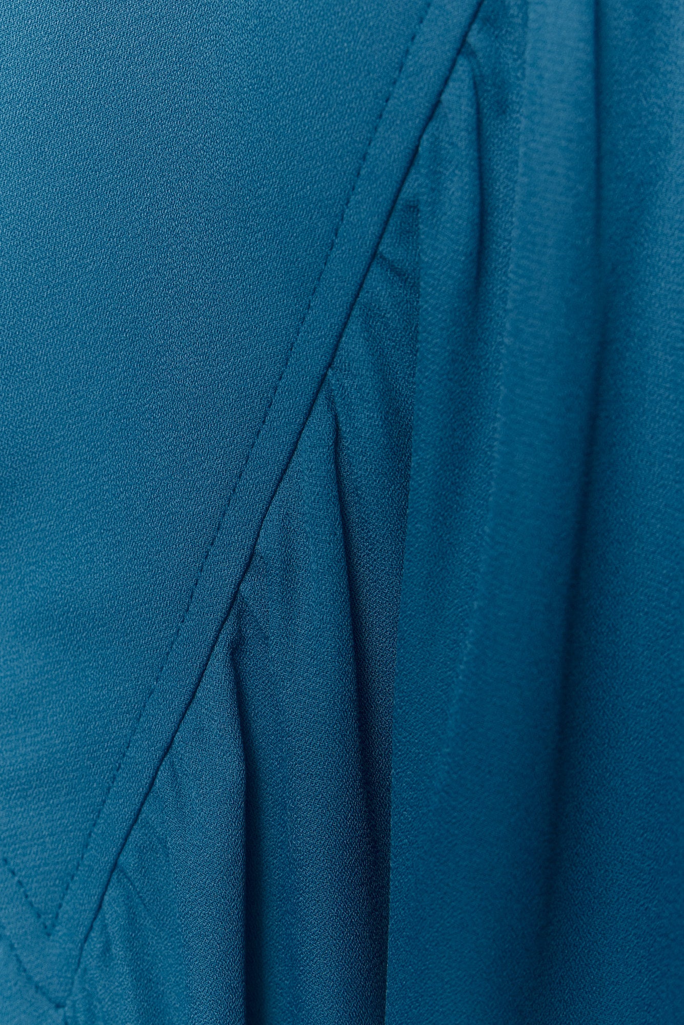 Chemise ample asymétrique bleu sarcelle | Victorian JOELLE Collection