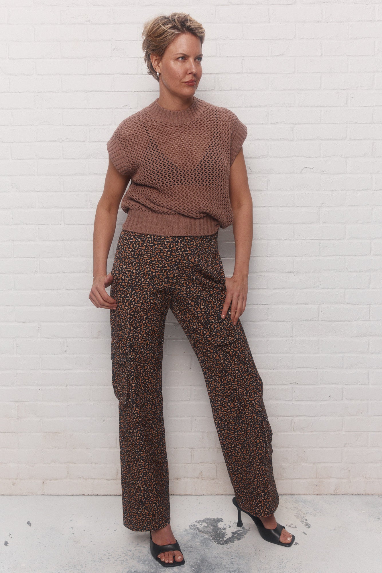 Teresa | Pantalon cargo à motif léopard JOELLE Collection