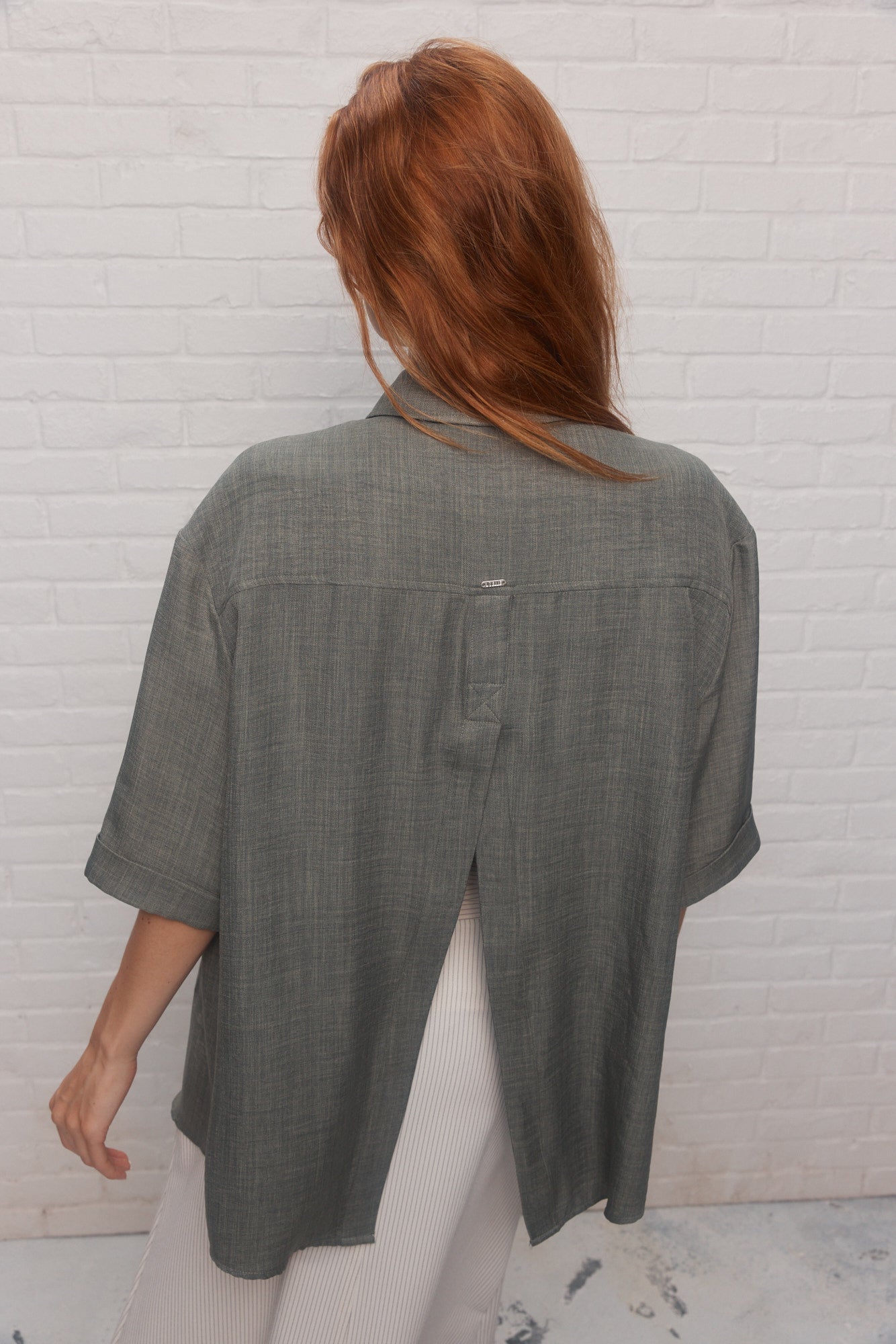 Chemise vert-kaki | Arianne JOELLE Collection