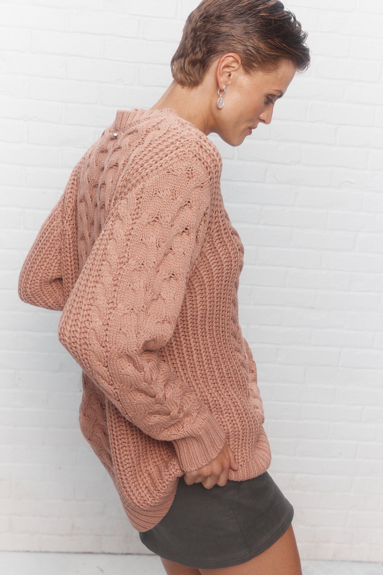 Myles | Pull tricot rose JOELLE Collection