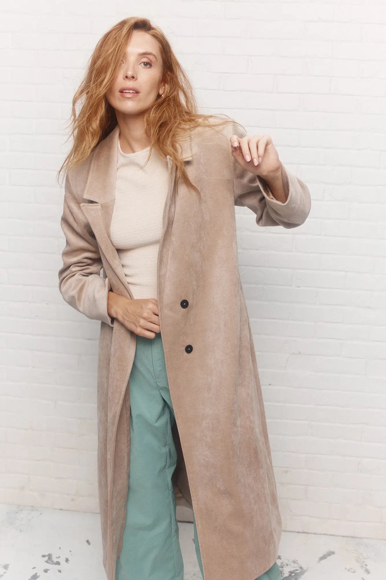 Veste tan longue | Chrissy JOELLE Collection