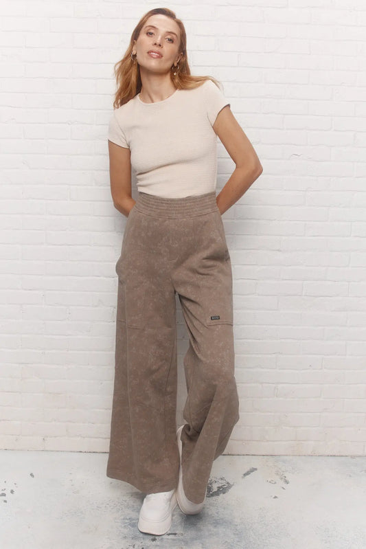 Pantalon beige foncé | Shirley JOELLE Collection