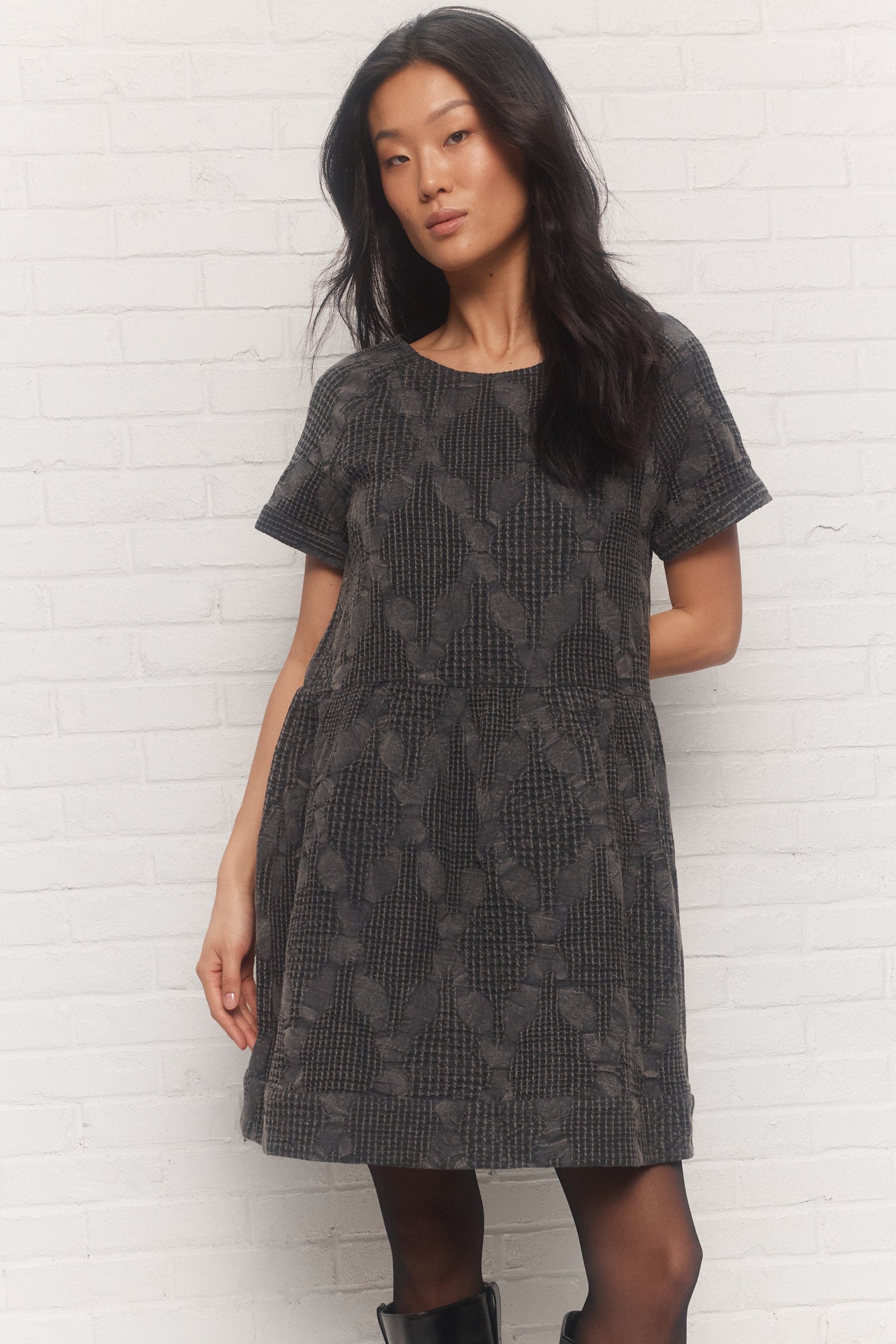 Paola | Robe courte noire