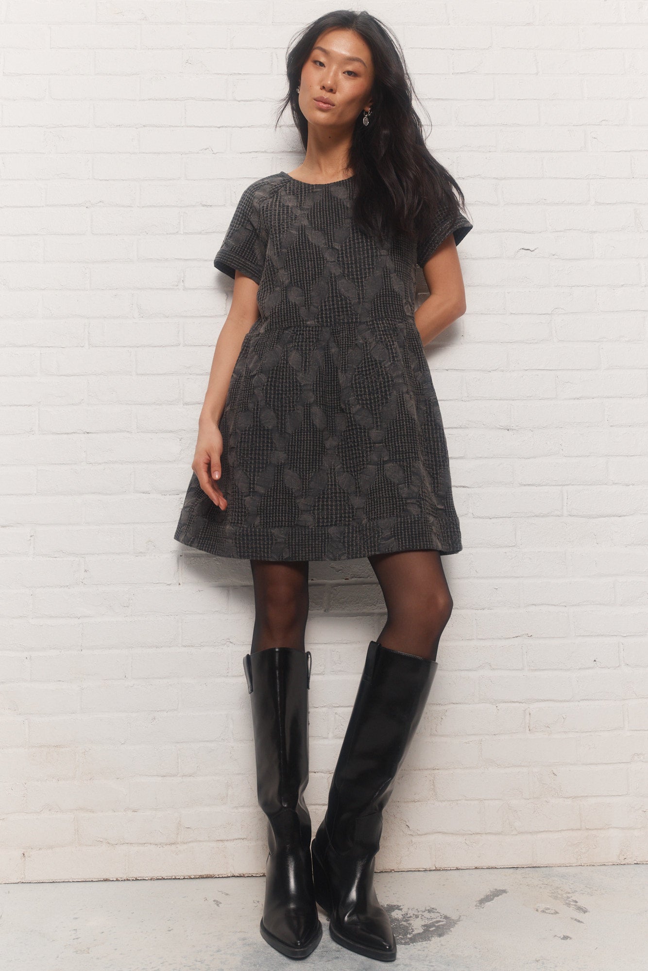 Paola | Robe courte noire
