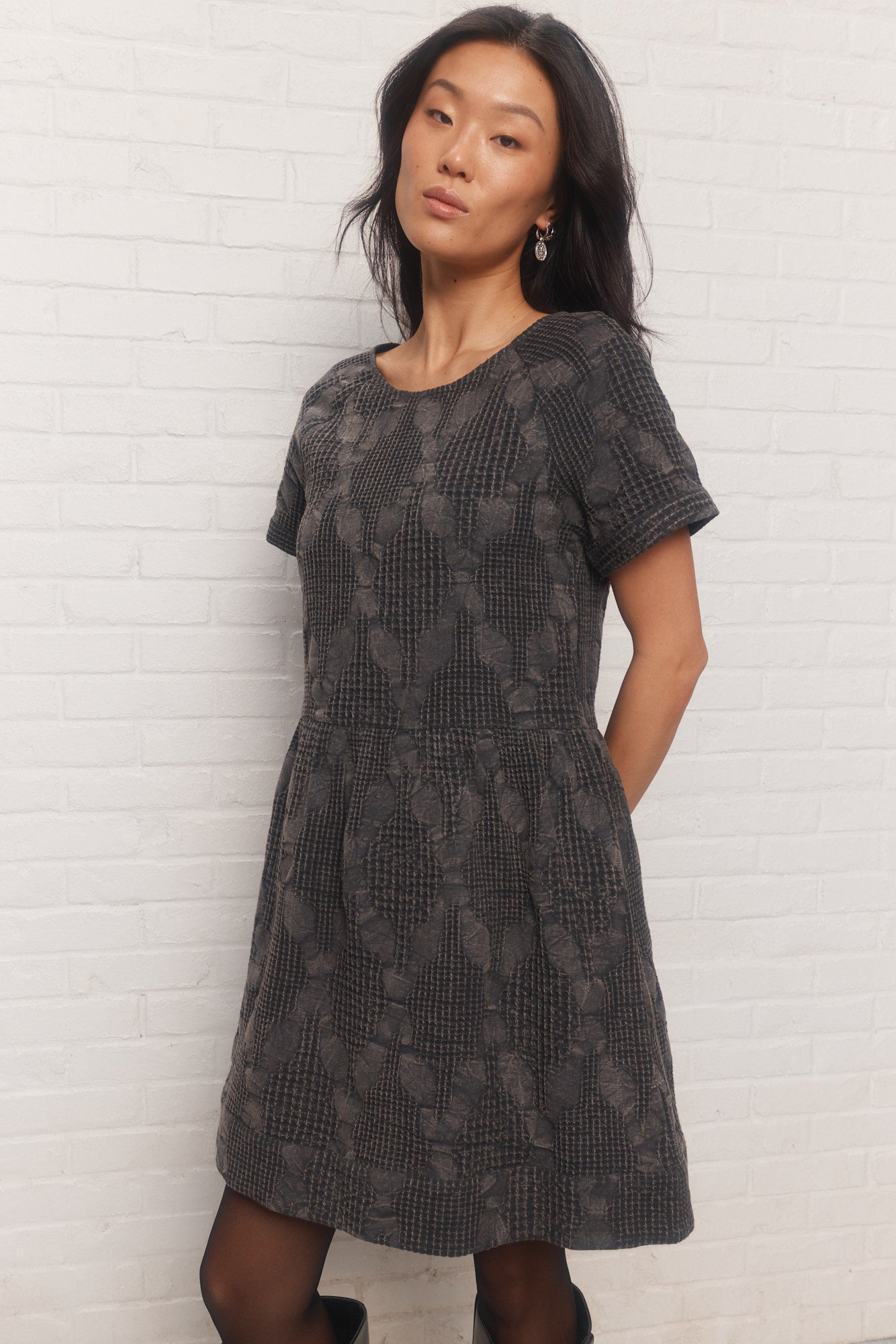 Paola | Robe courte noire