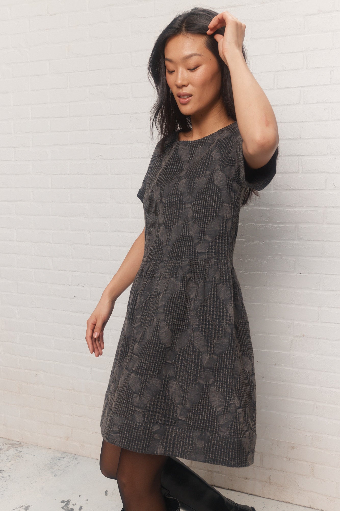 Paola | Robe courte noire