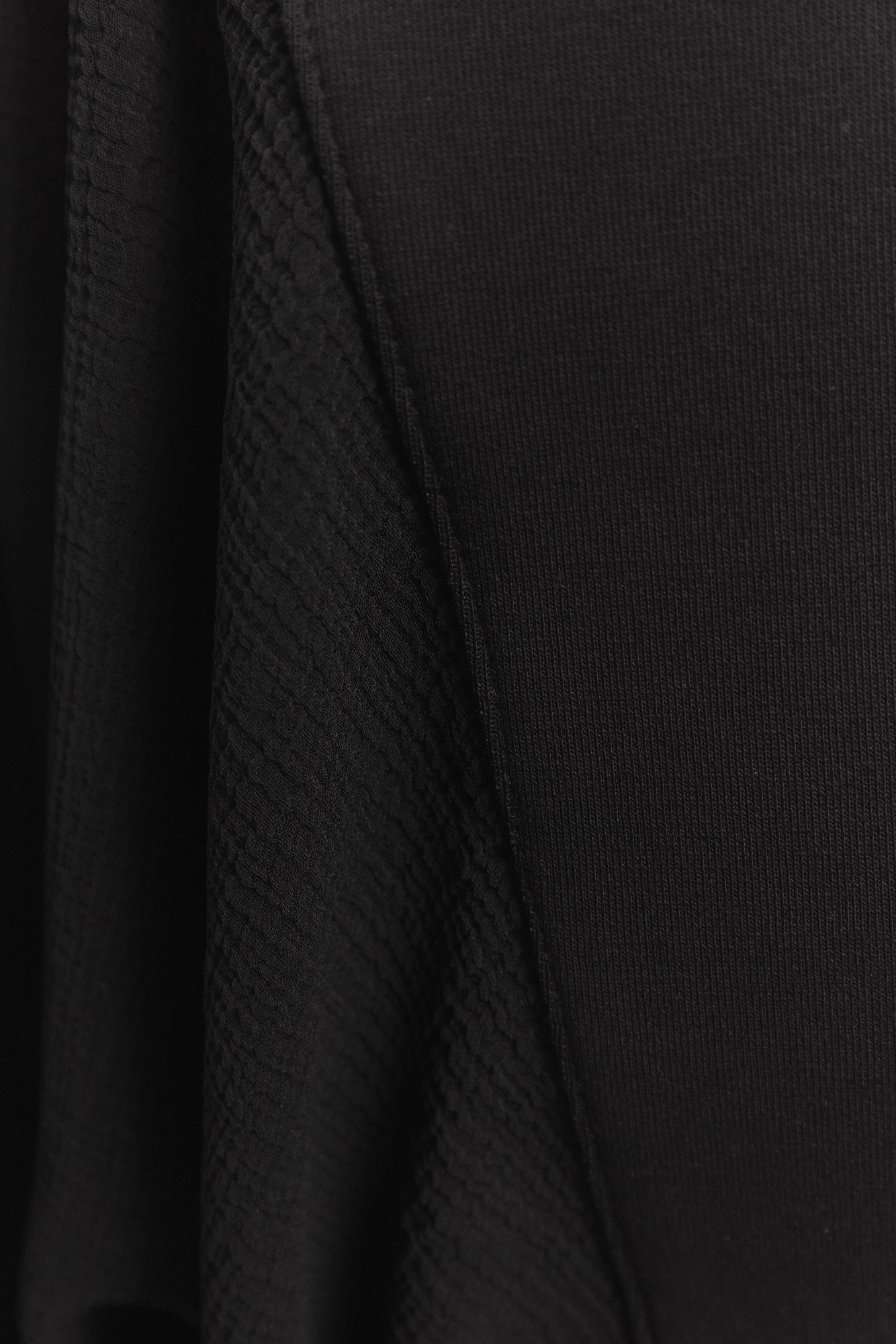 Nova | Black sweater with transparent sleeves