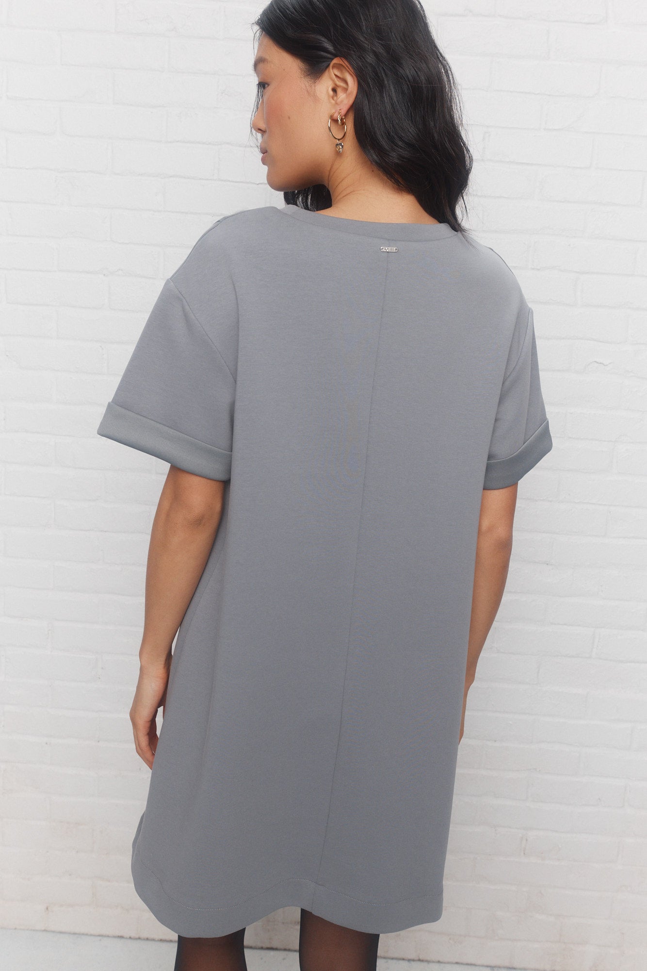 Ebony | Robe courte grise
