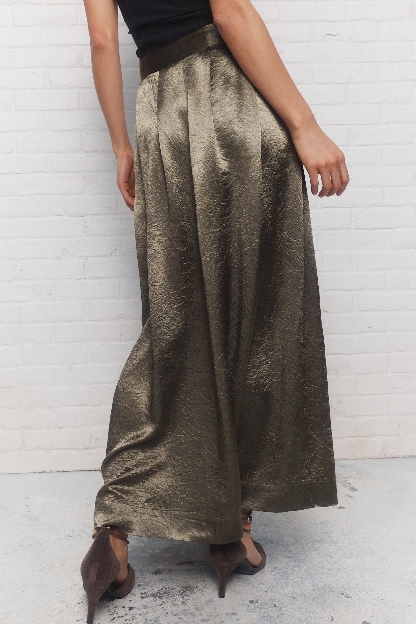 Clarity | Grey maxi skirt