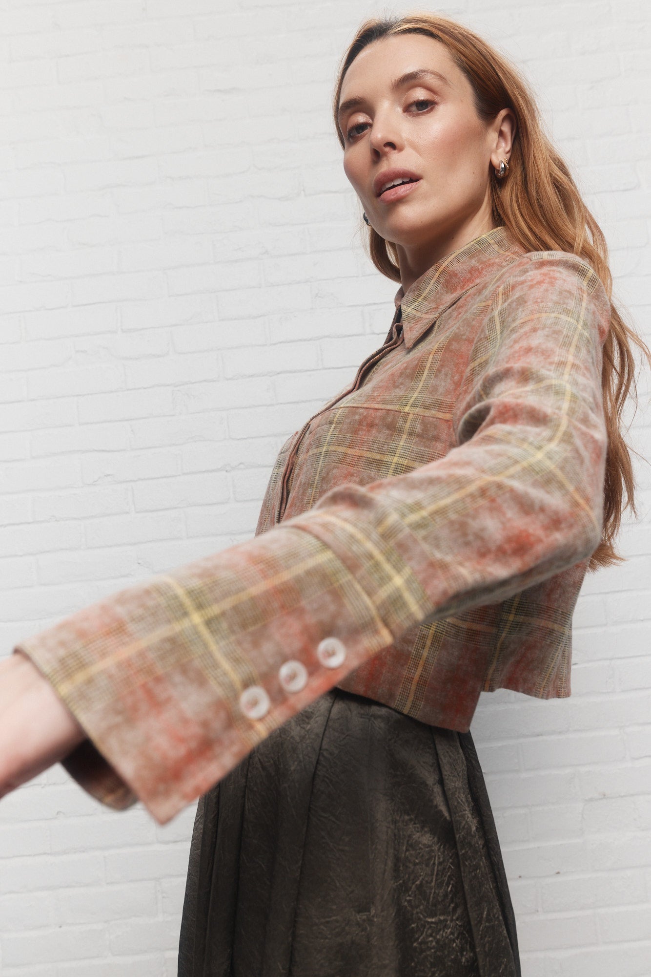 Britta | Chemise écourtée à carreaux