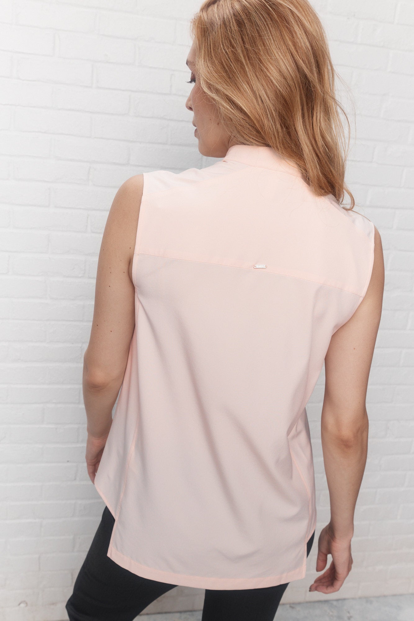 Dusk | Chemise rose sans manches