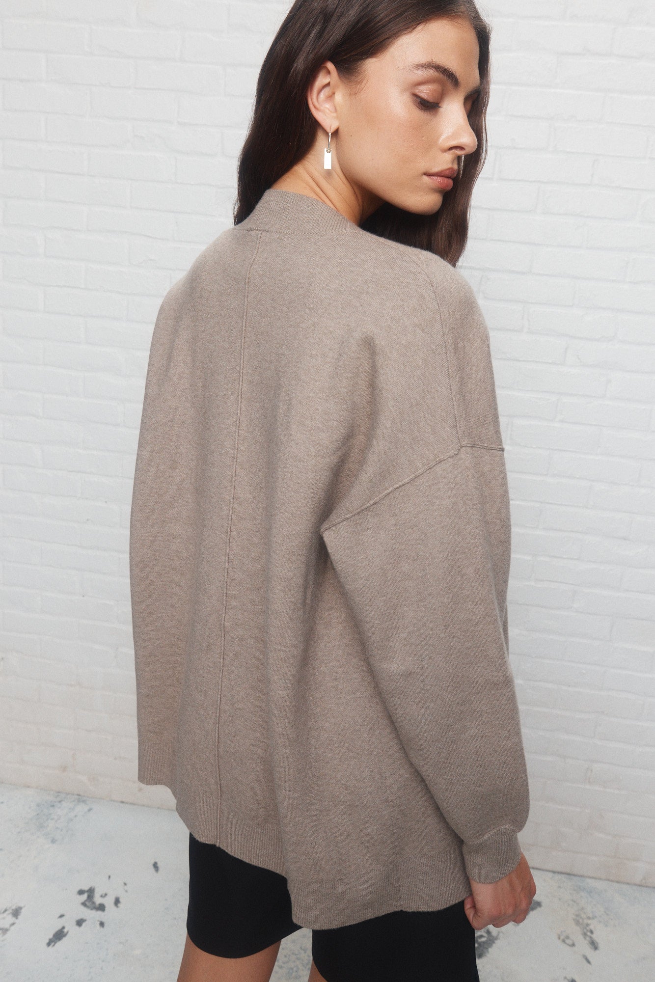 Sevyn | Veste en tricot brun