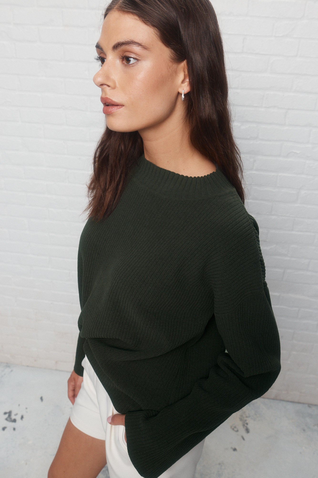Plush | Chandail en tricot vert