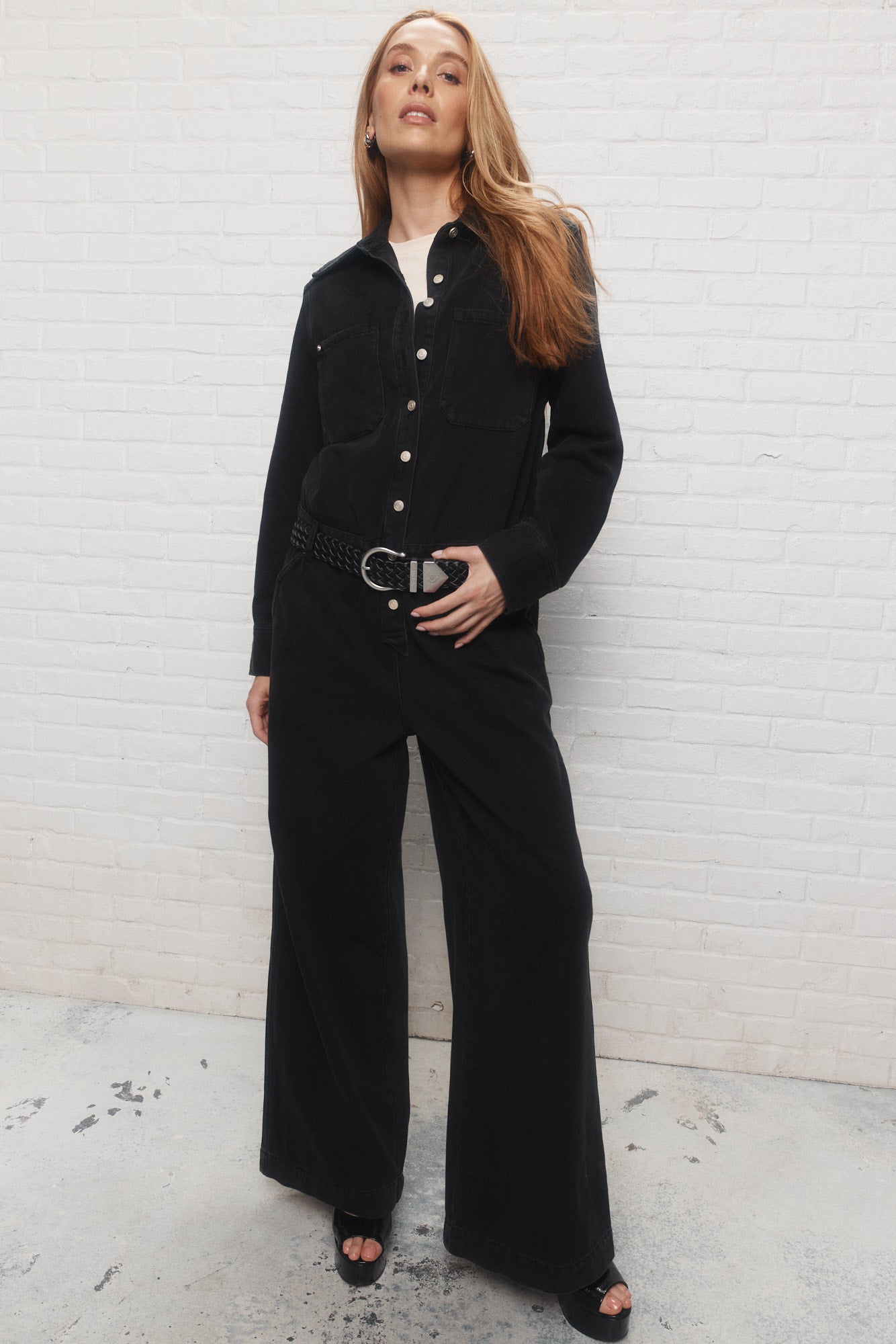 Bercy | Combinaison noire en denim