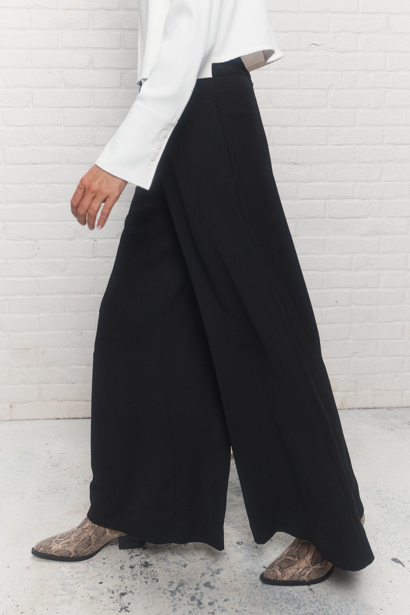 Wallace | Pantalon palazzo noir