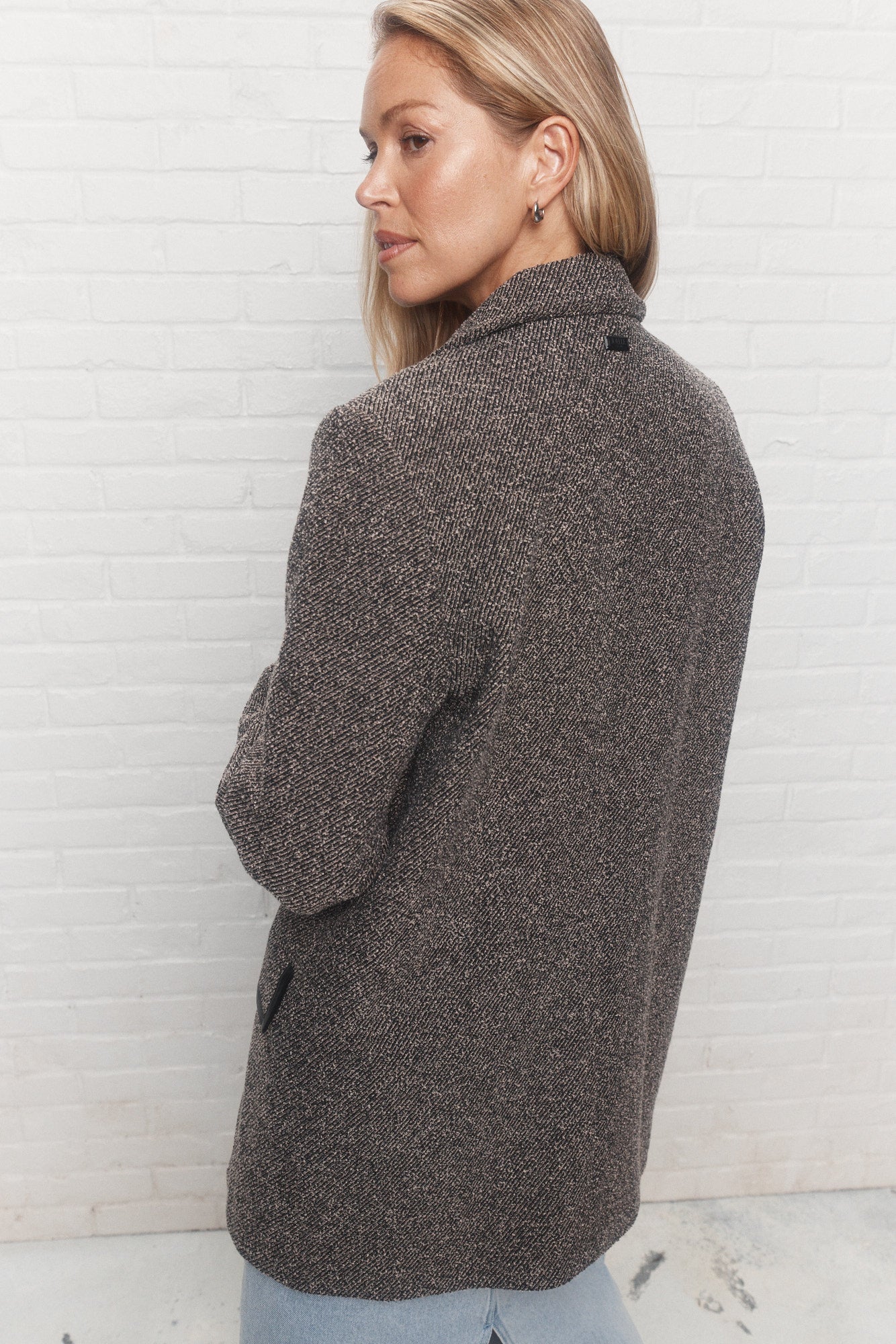 Walter | Veston texturé noir