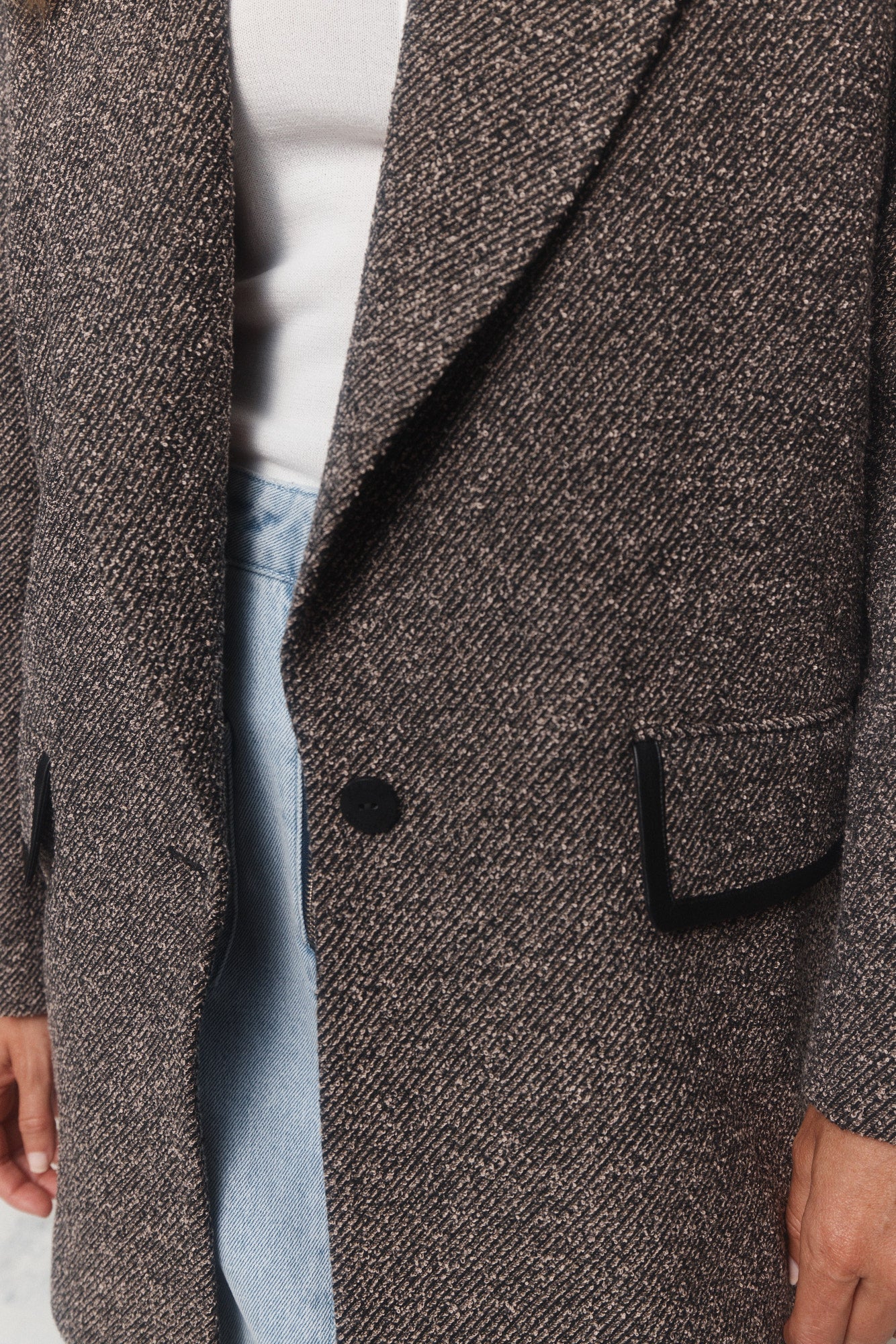 Walter | Veston texturé noir