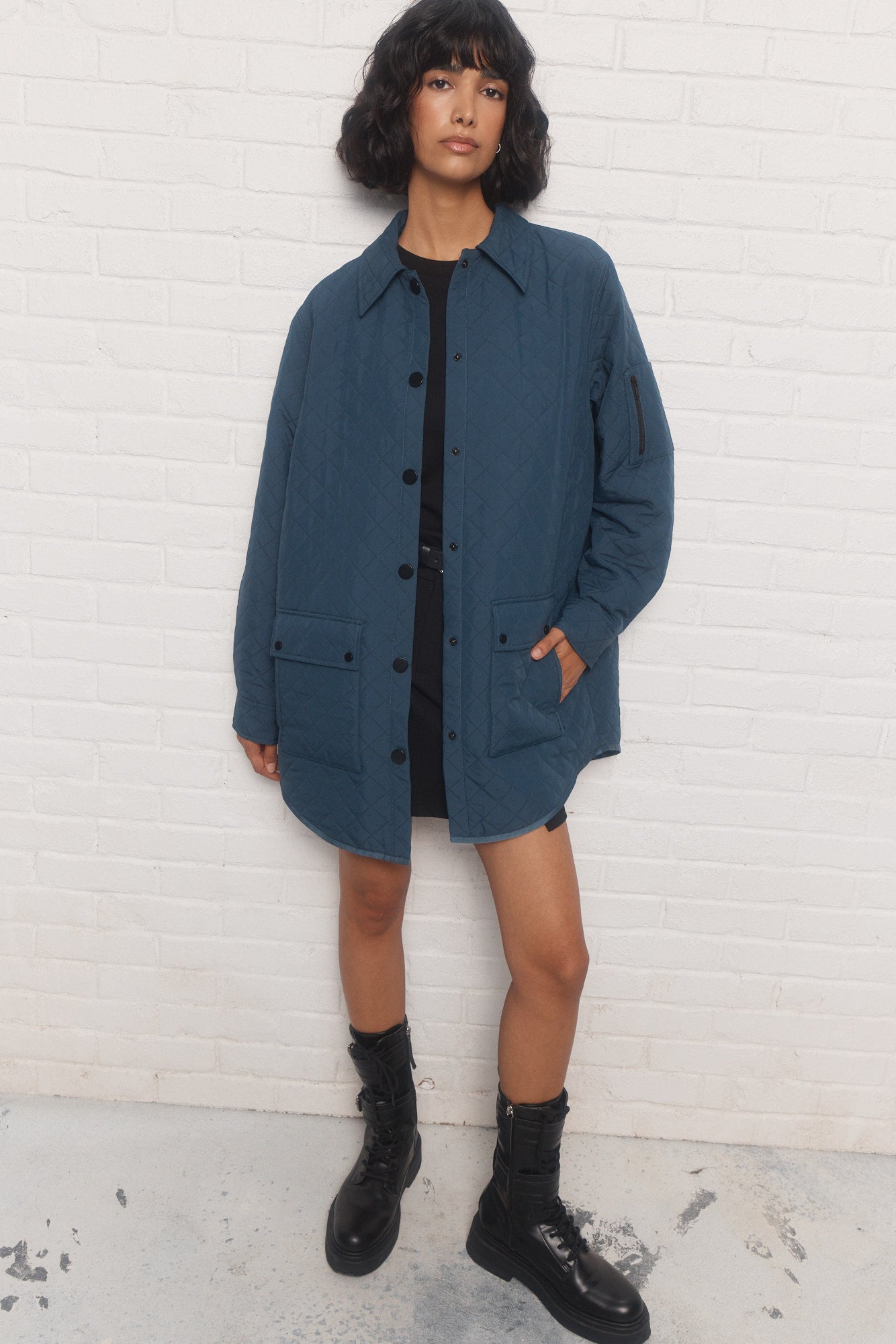 Daly | Veste matelassée bleue