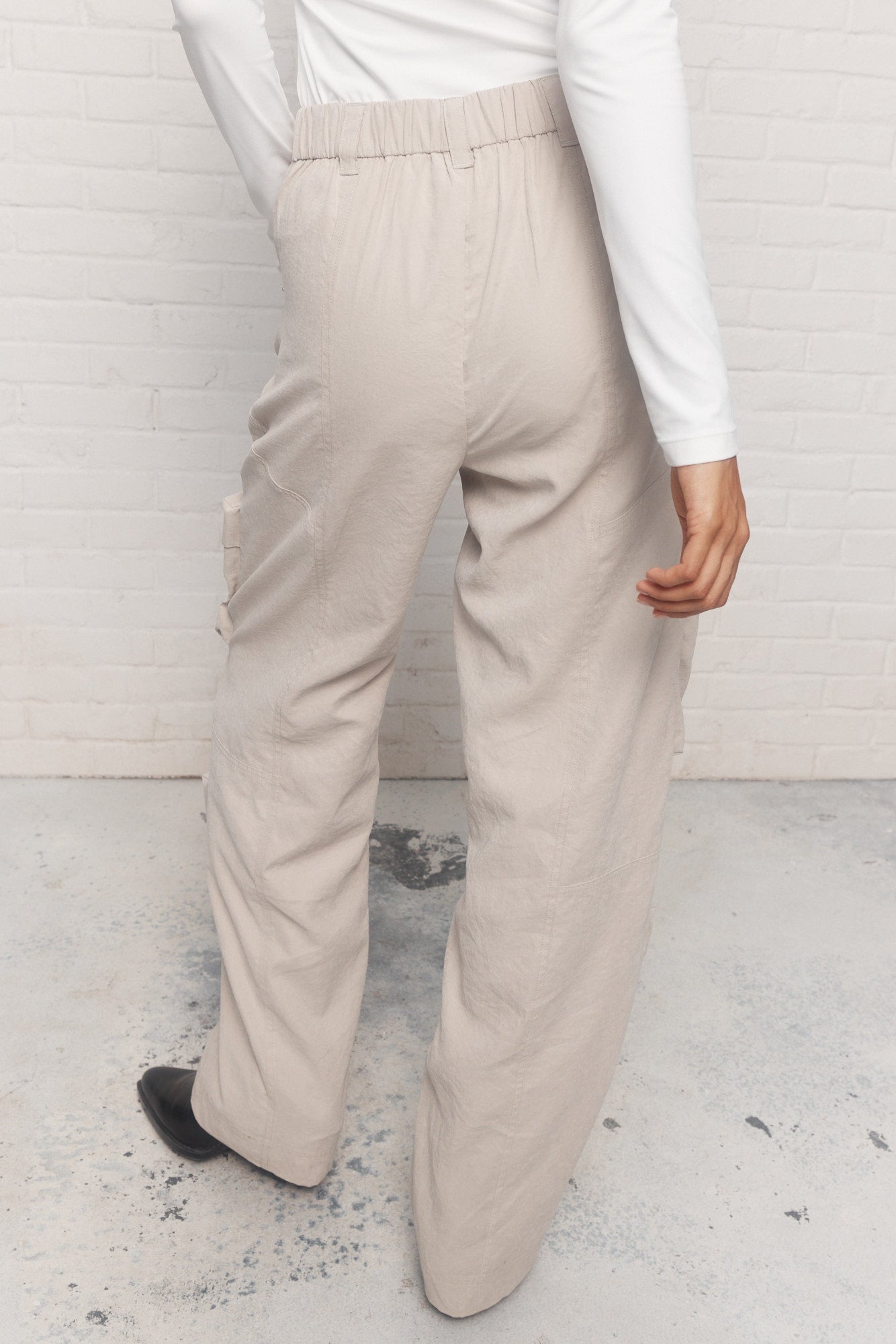 Gisele | Pantalon cargo beige