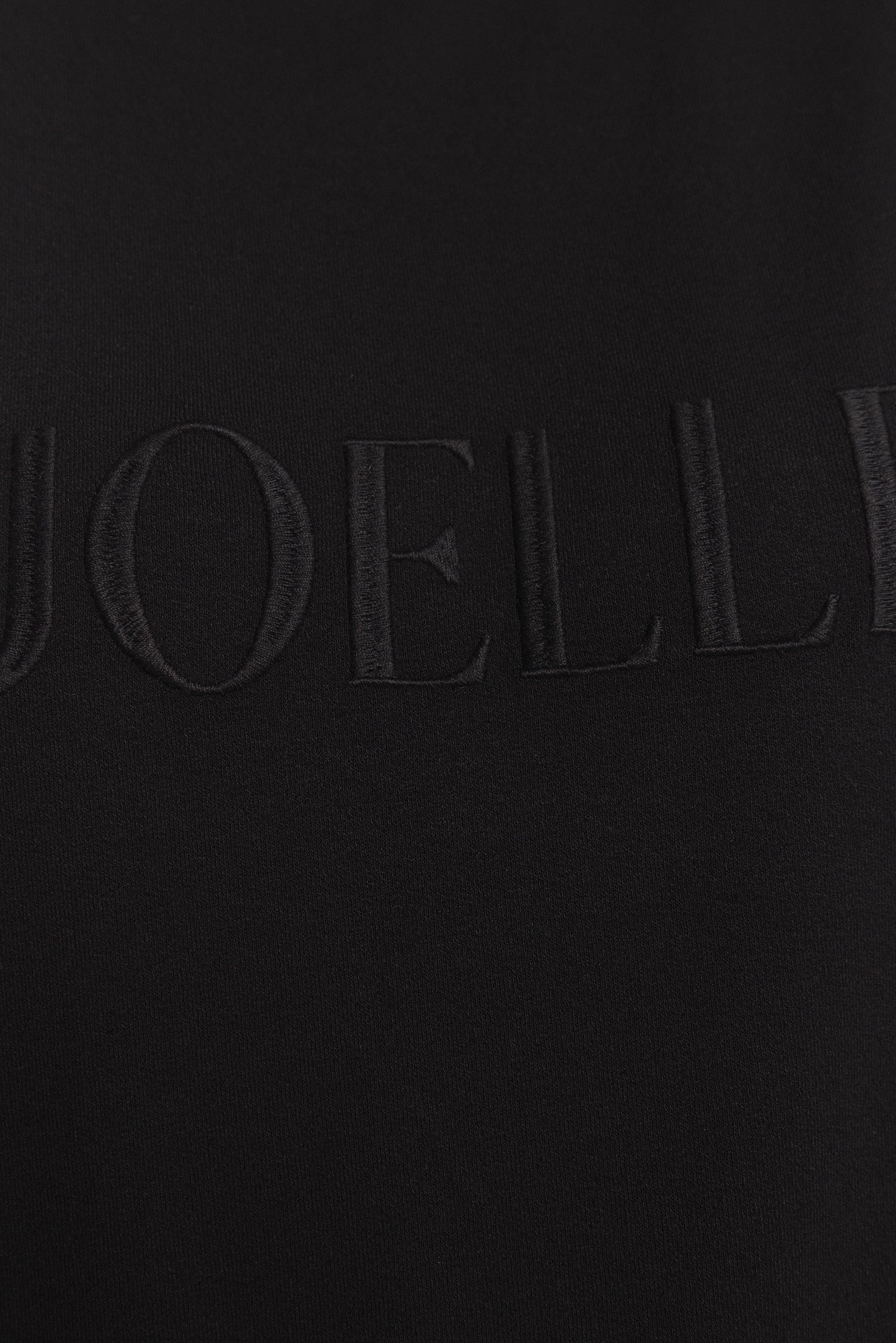 T-shirt noir logo brodé | Laurenzo