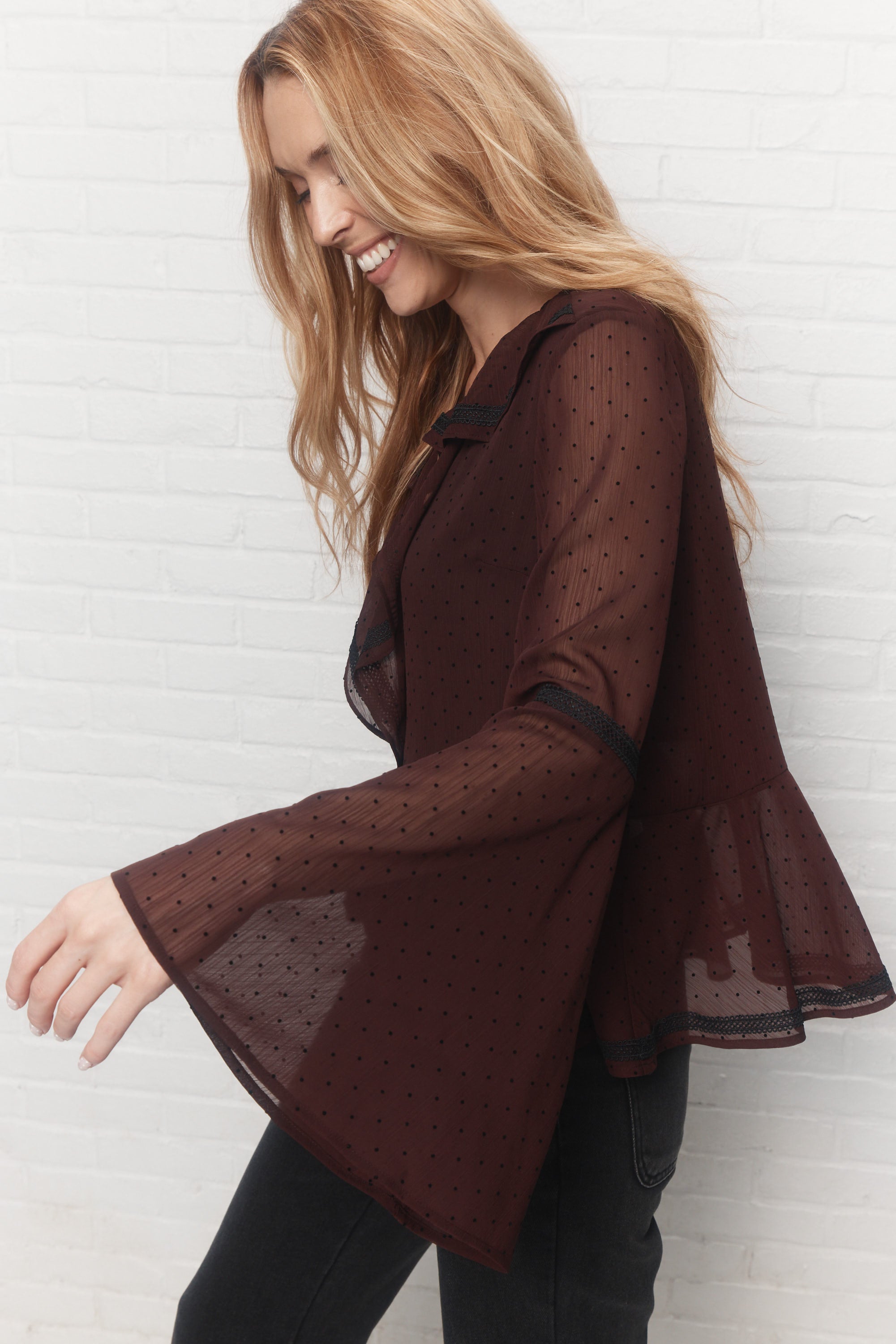 Agnes | Brown blouse