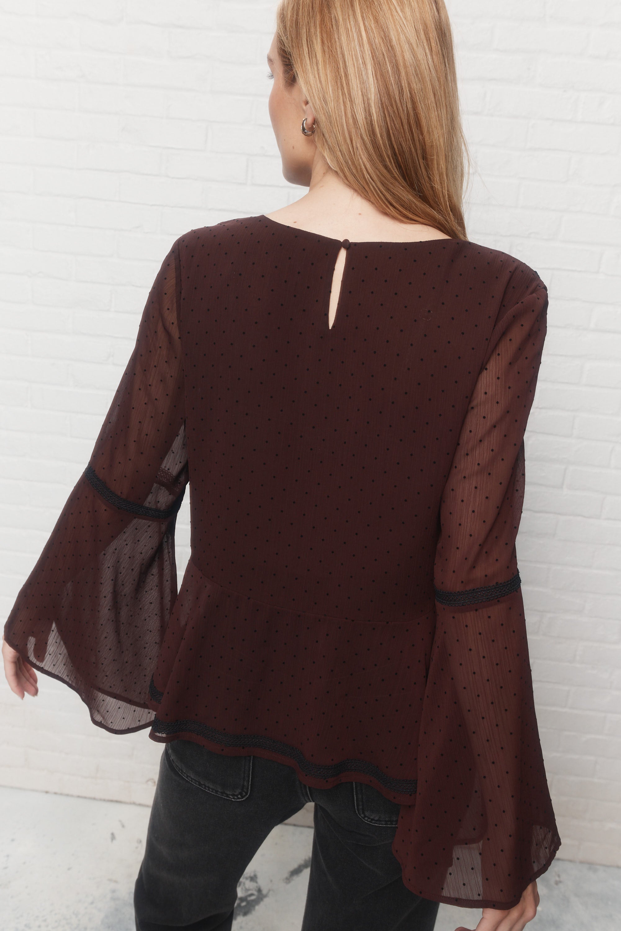 Agnes | Brown blouse