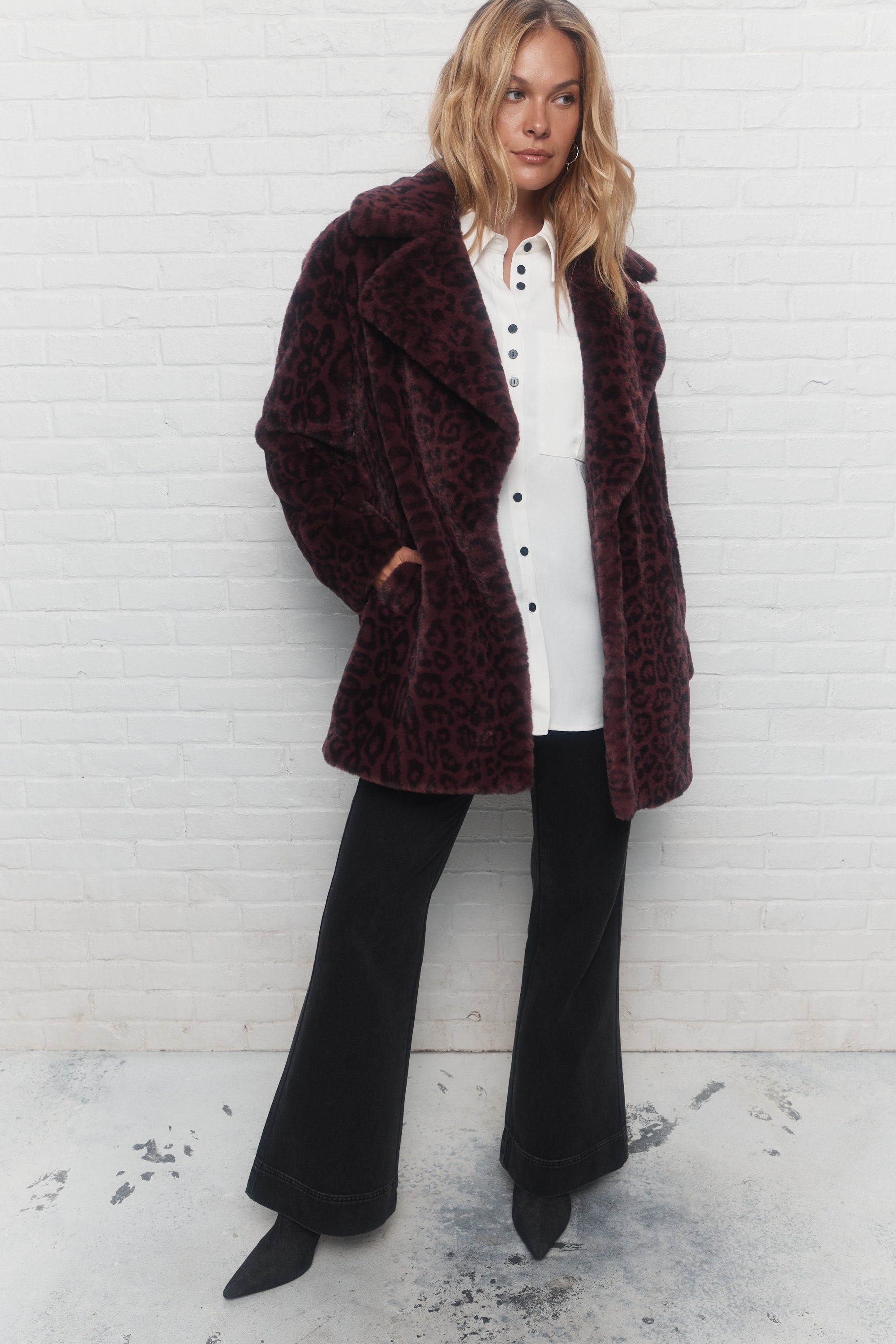 Clarence | Manteau mauve
