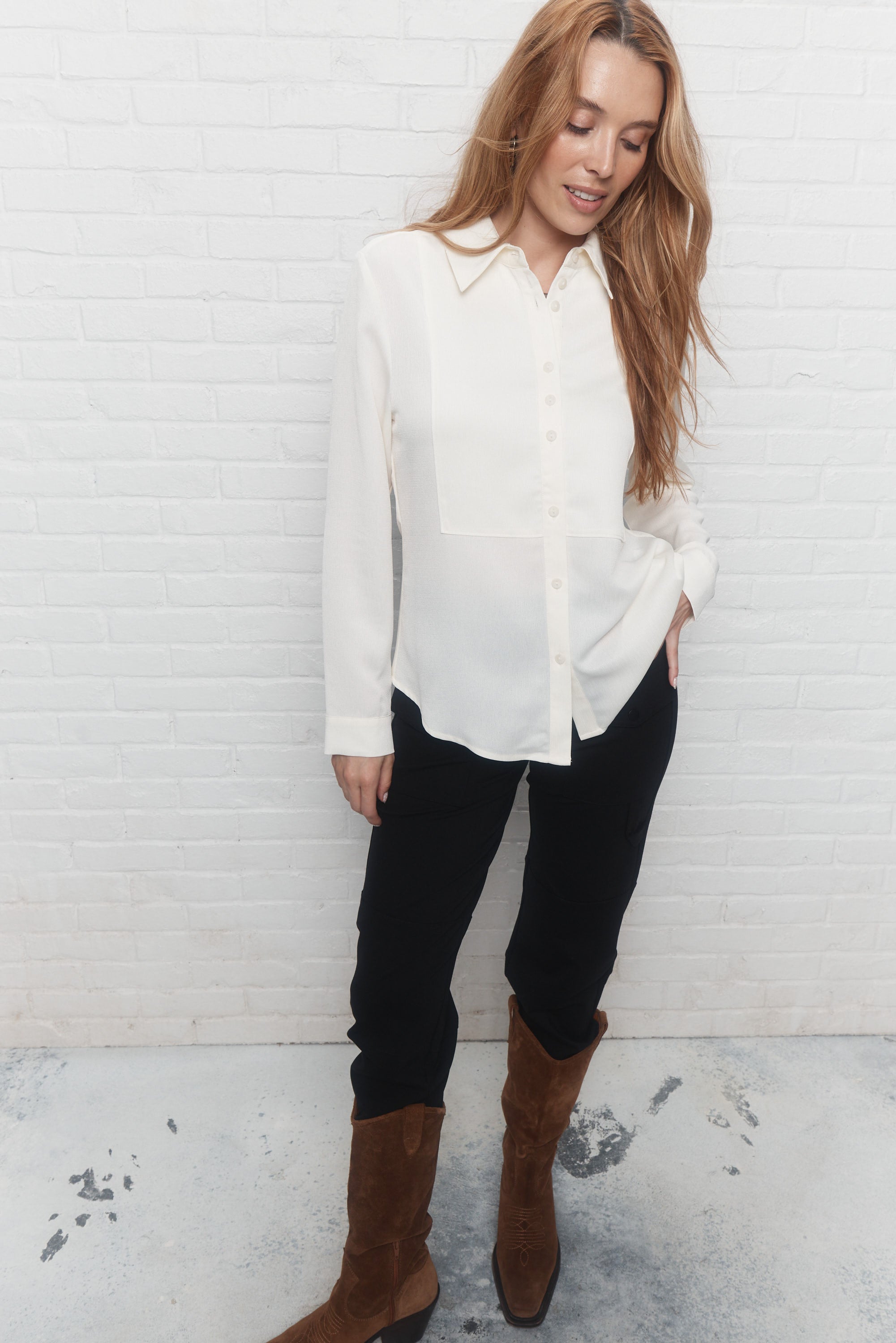 Esther | Cream shirt