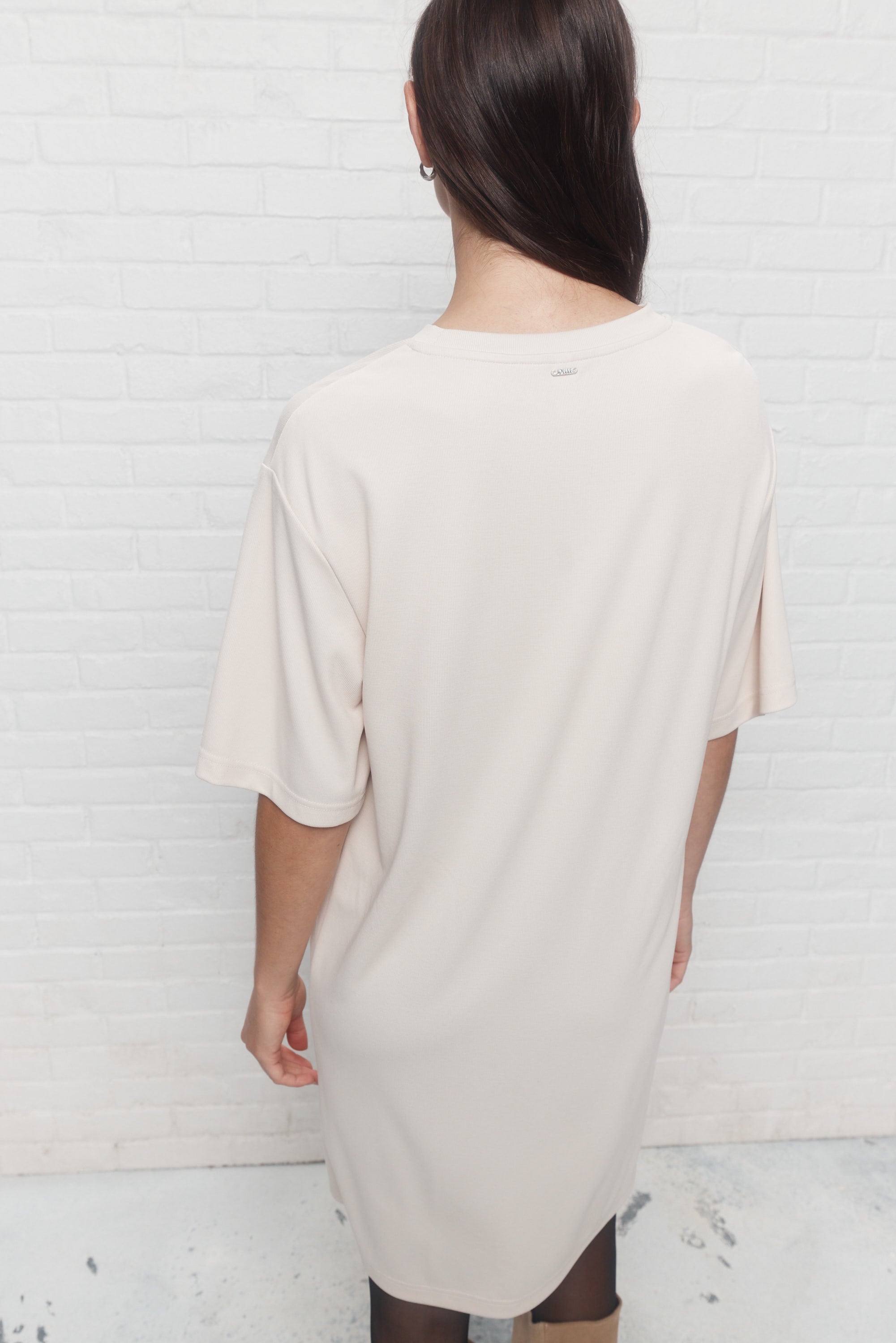 Kara | Beige T-shirt dress
