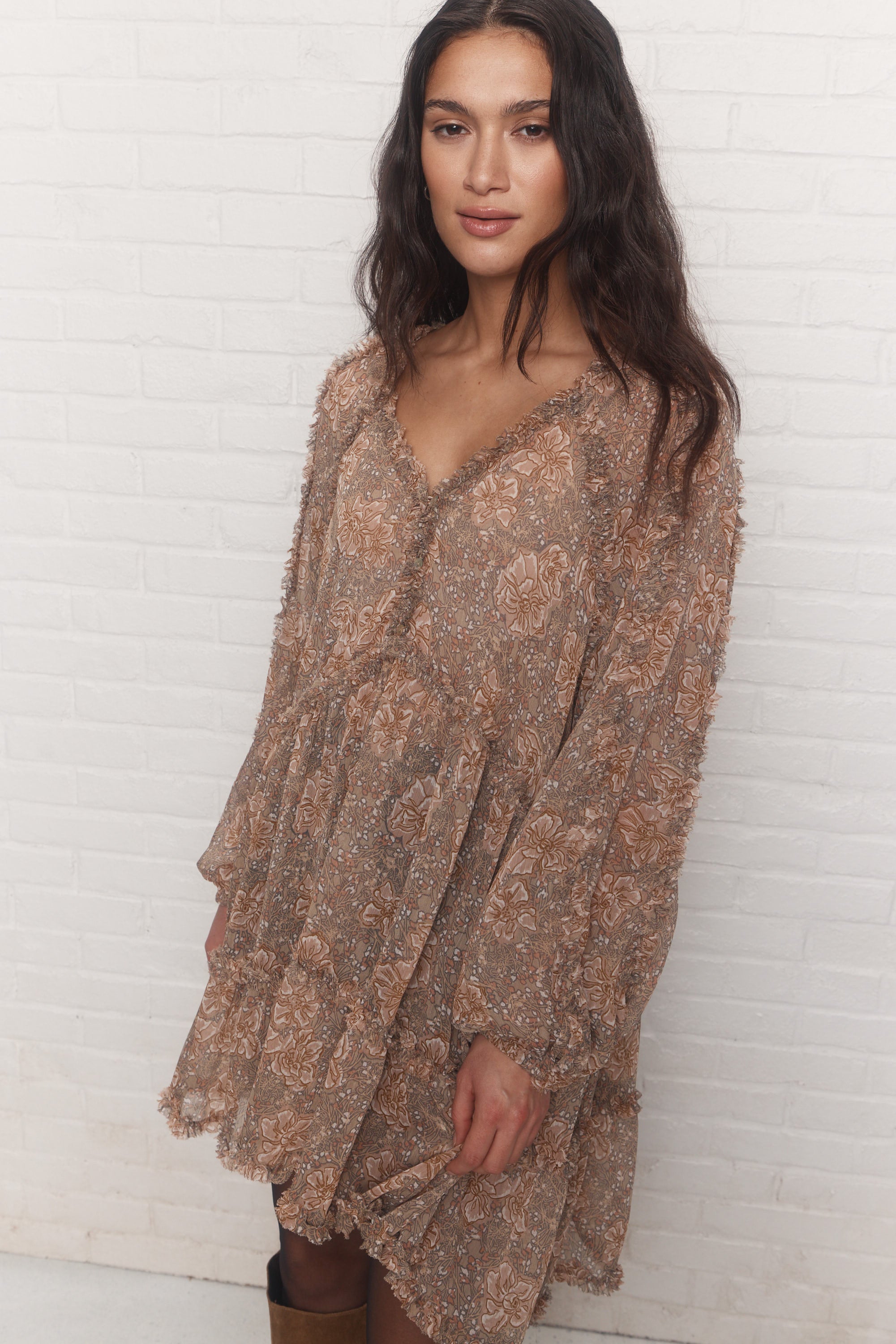 Felicity | Robe brune