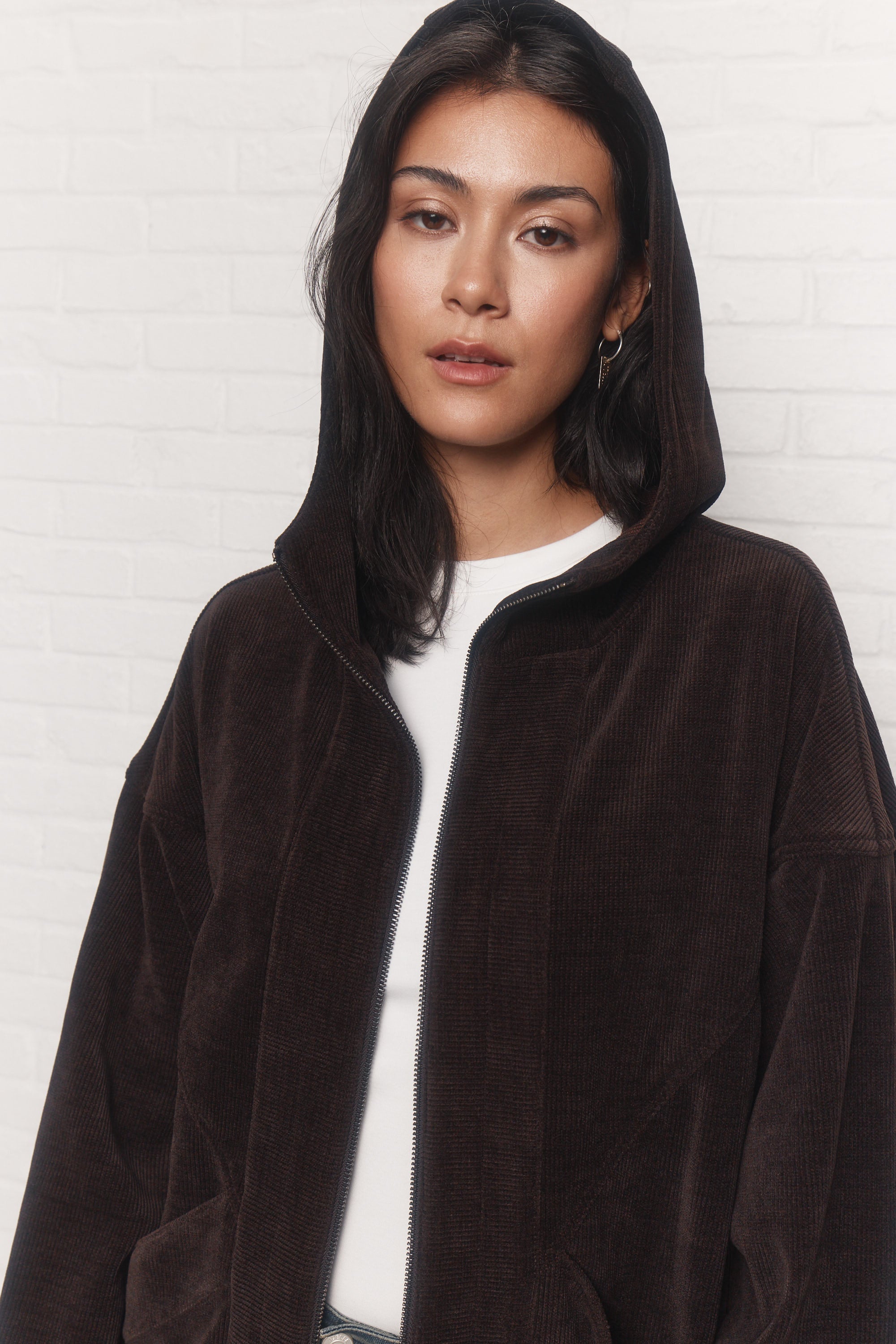 Hudson | Veste brune foncée