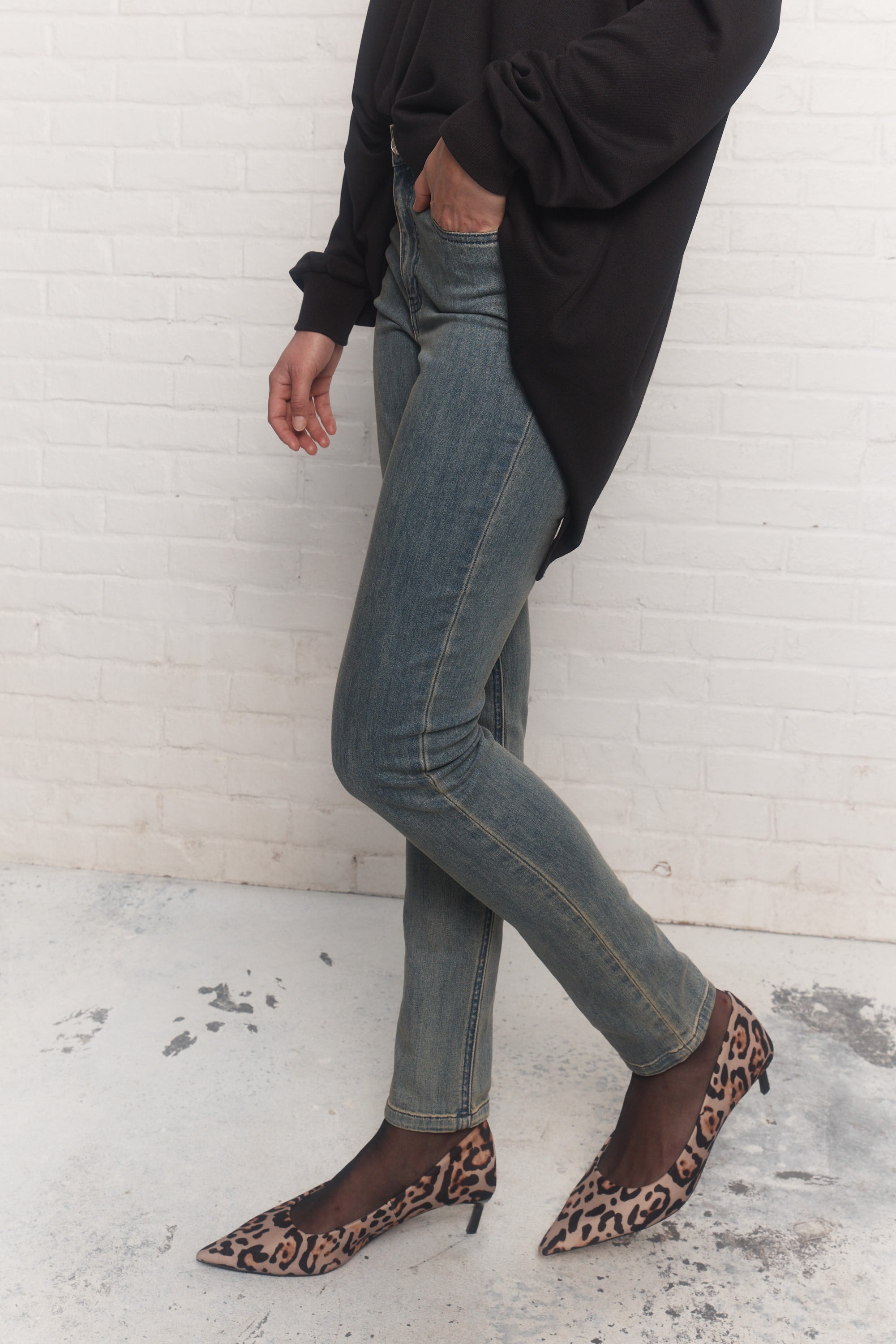 Ilkem | Jean bleu délavé