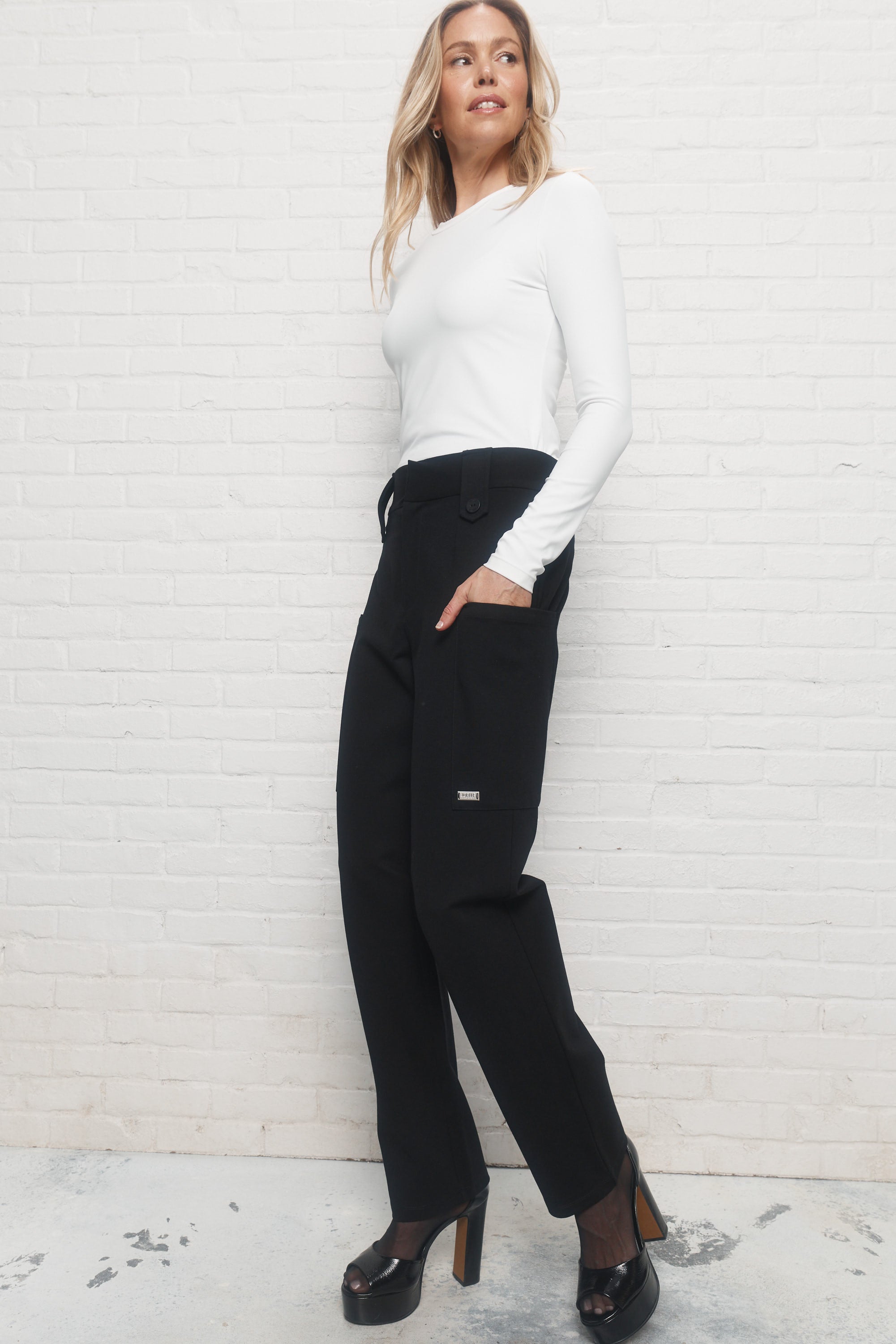 Romy | Pantalon noir