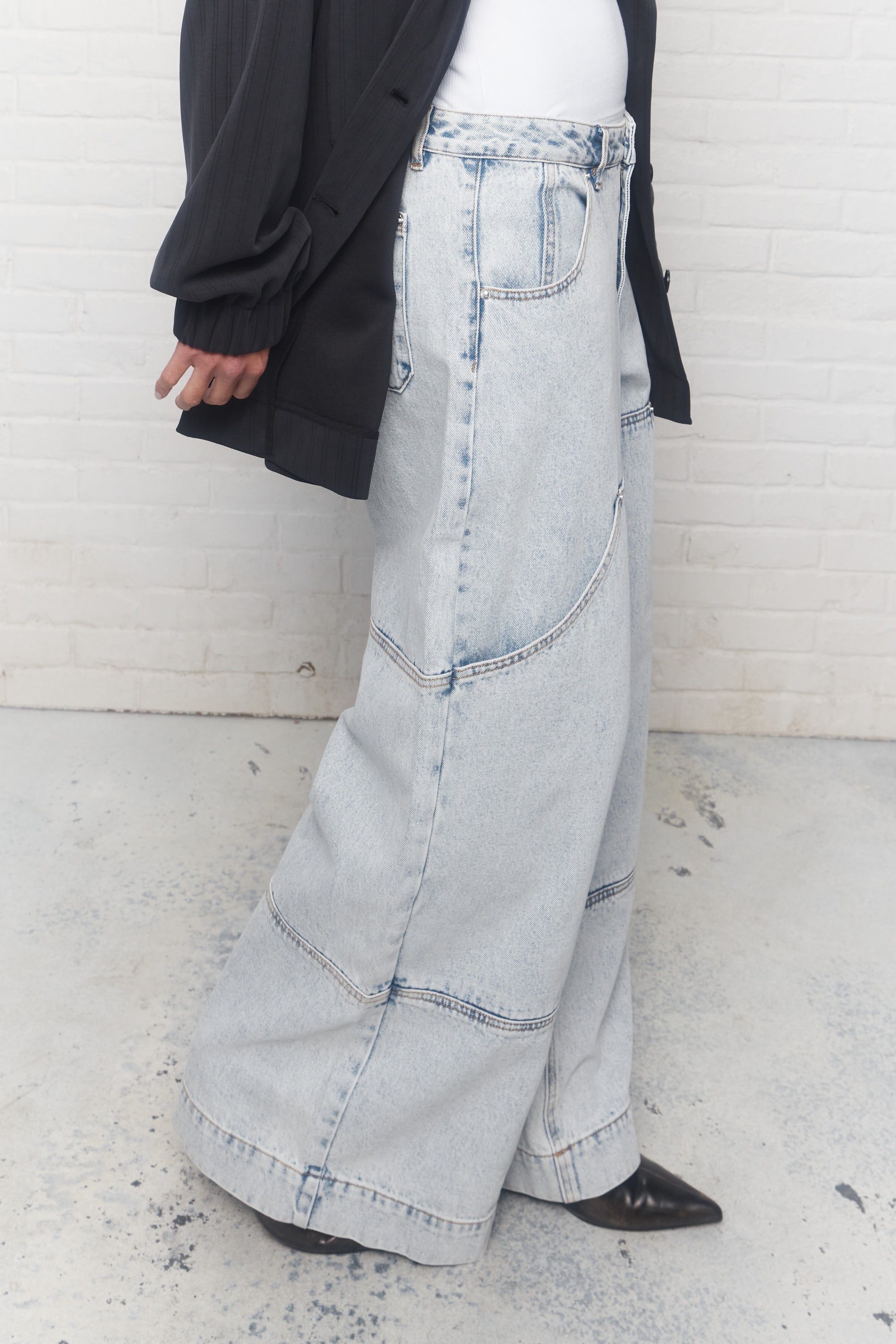 Belleza | Washed blue loose jeans