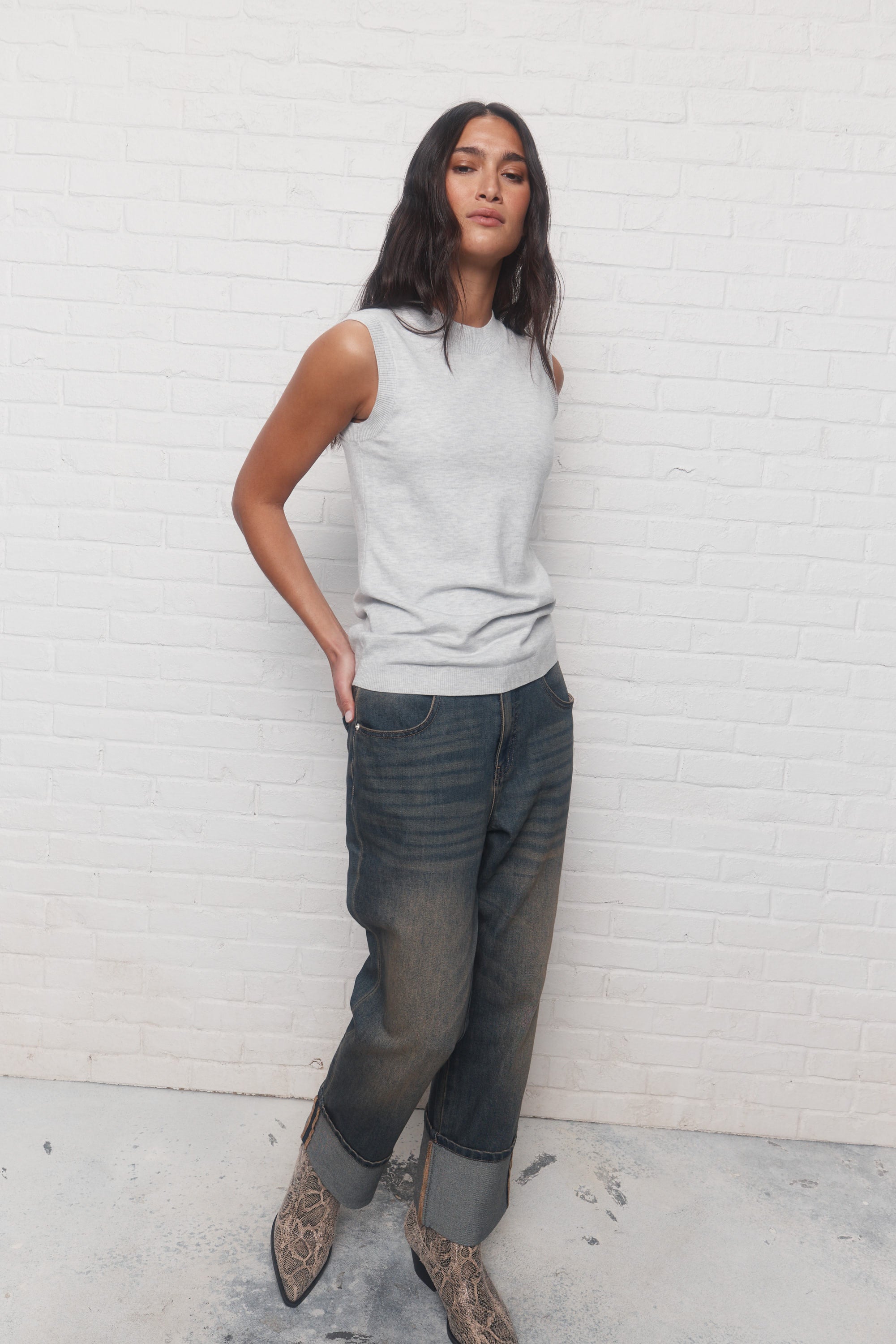 Beverly | Camisole grise