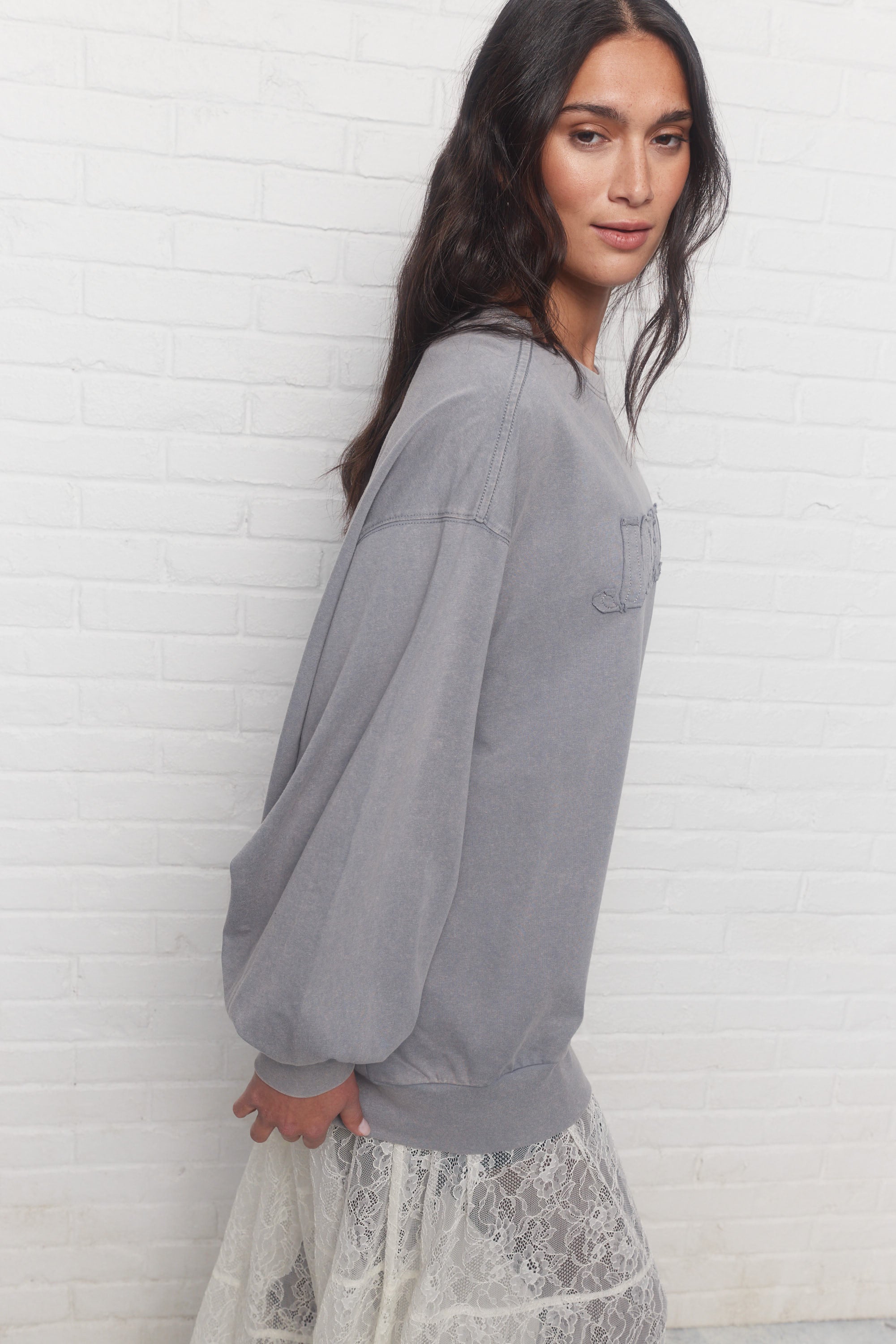 Diaz | Chandail bleu délavé