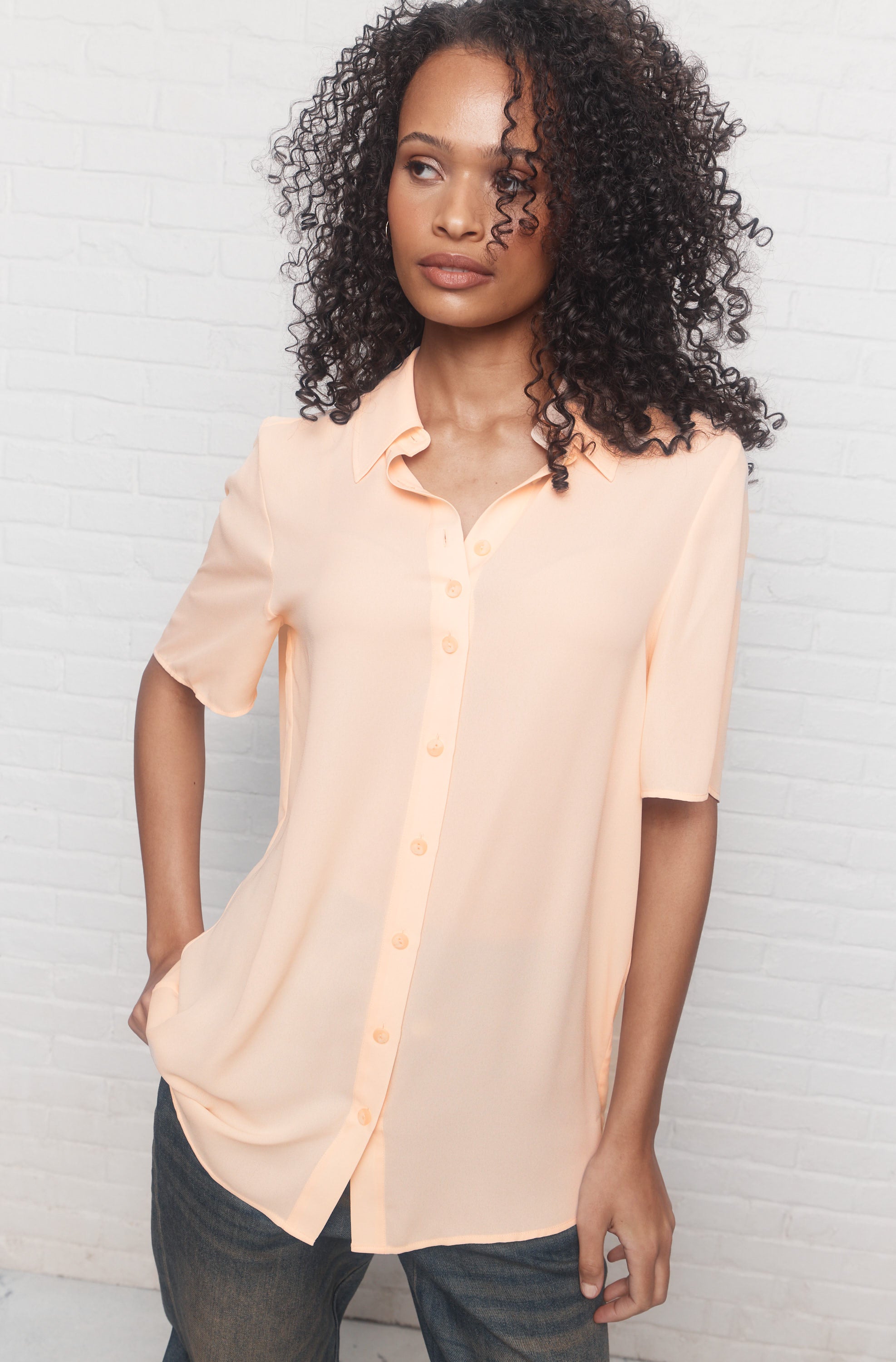 Isabella | Chemise pêche