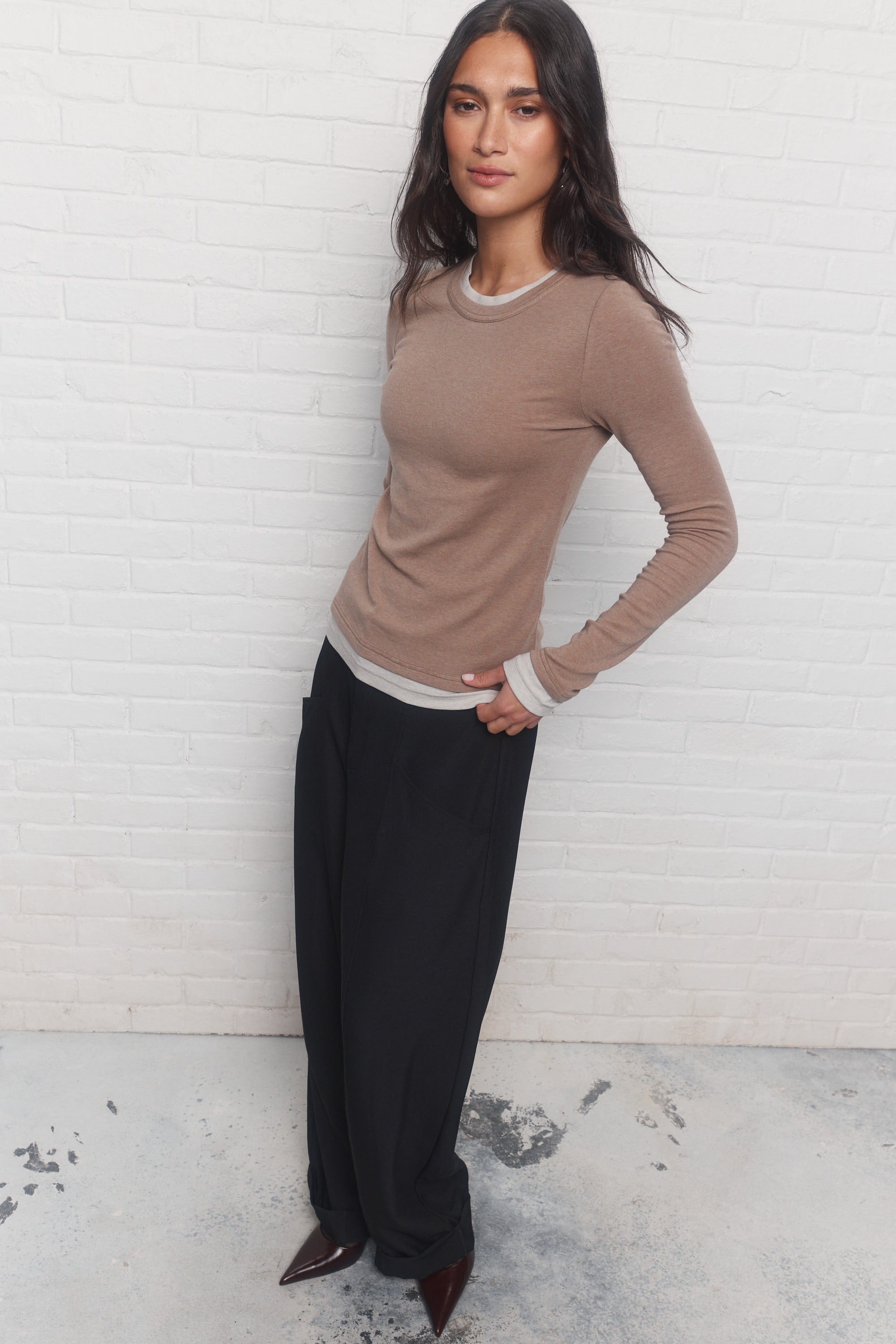 Keanu | Chandail Taupe Mix