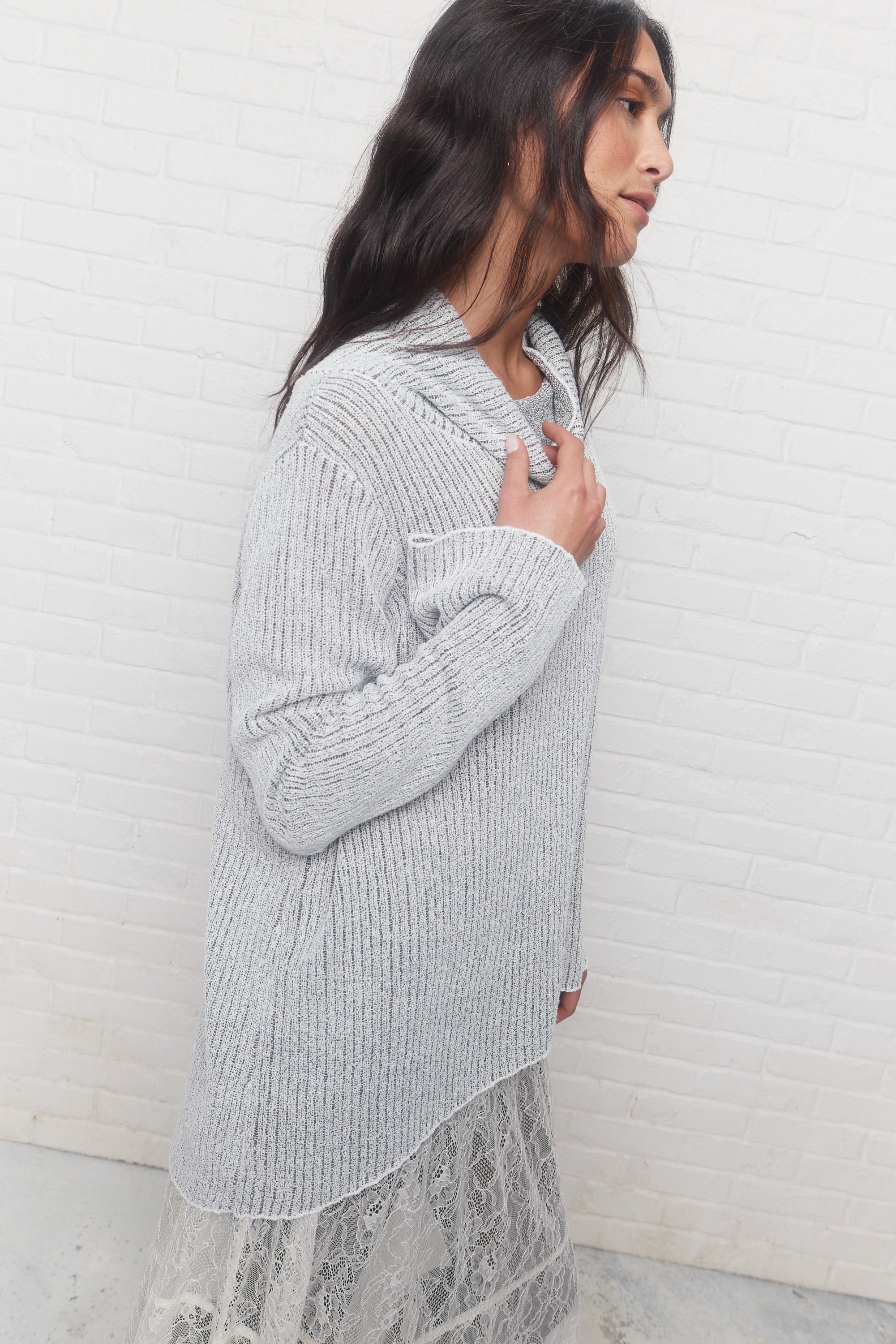 Lazer | Chandail gris foncé