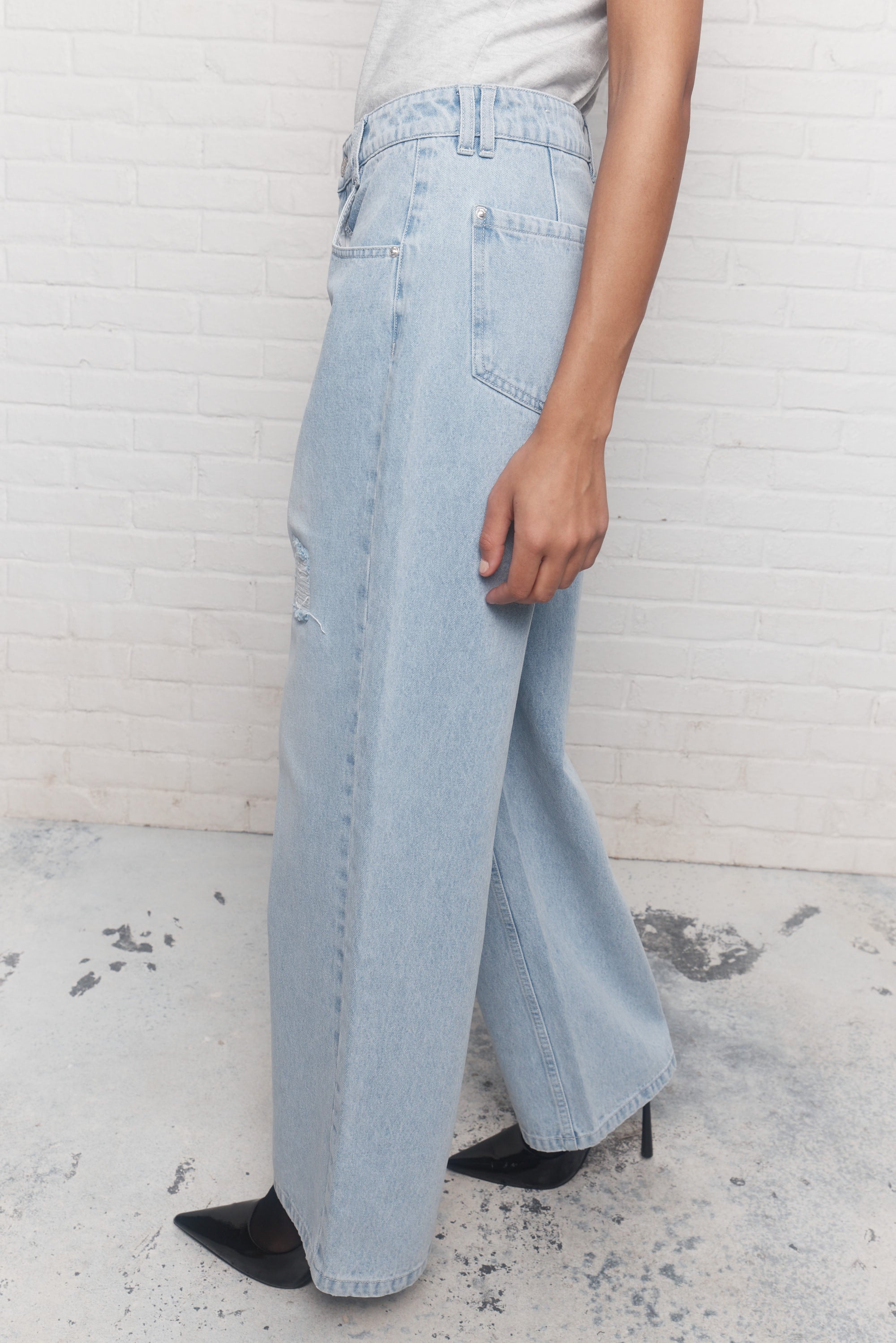 Lux | Jean bleu pâle délavé