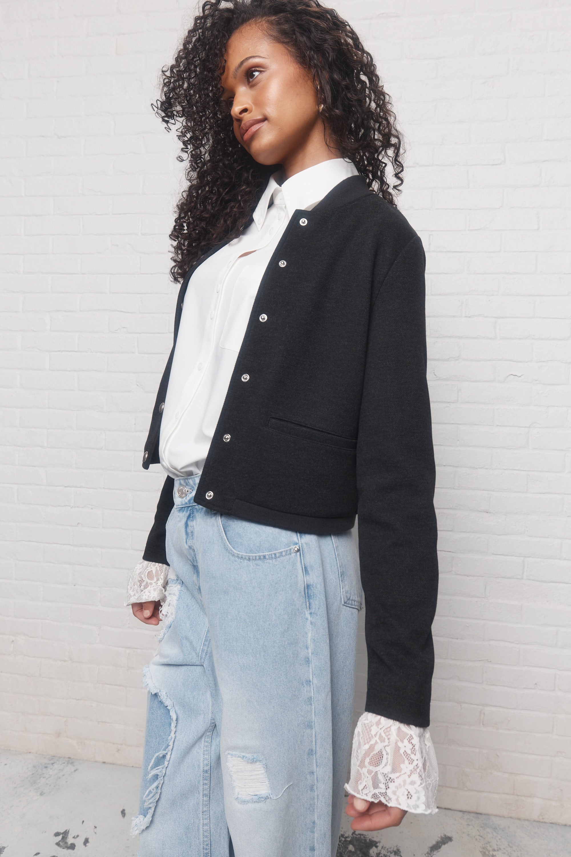 Max | Veste noire délavée