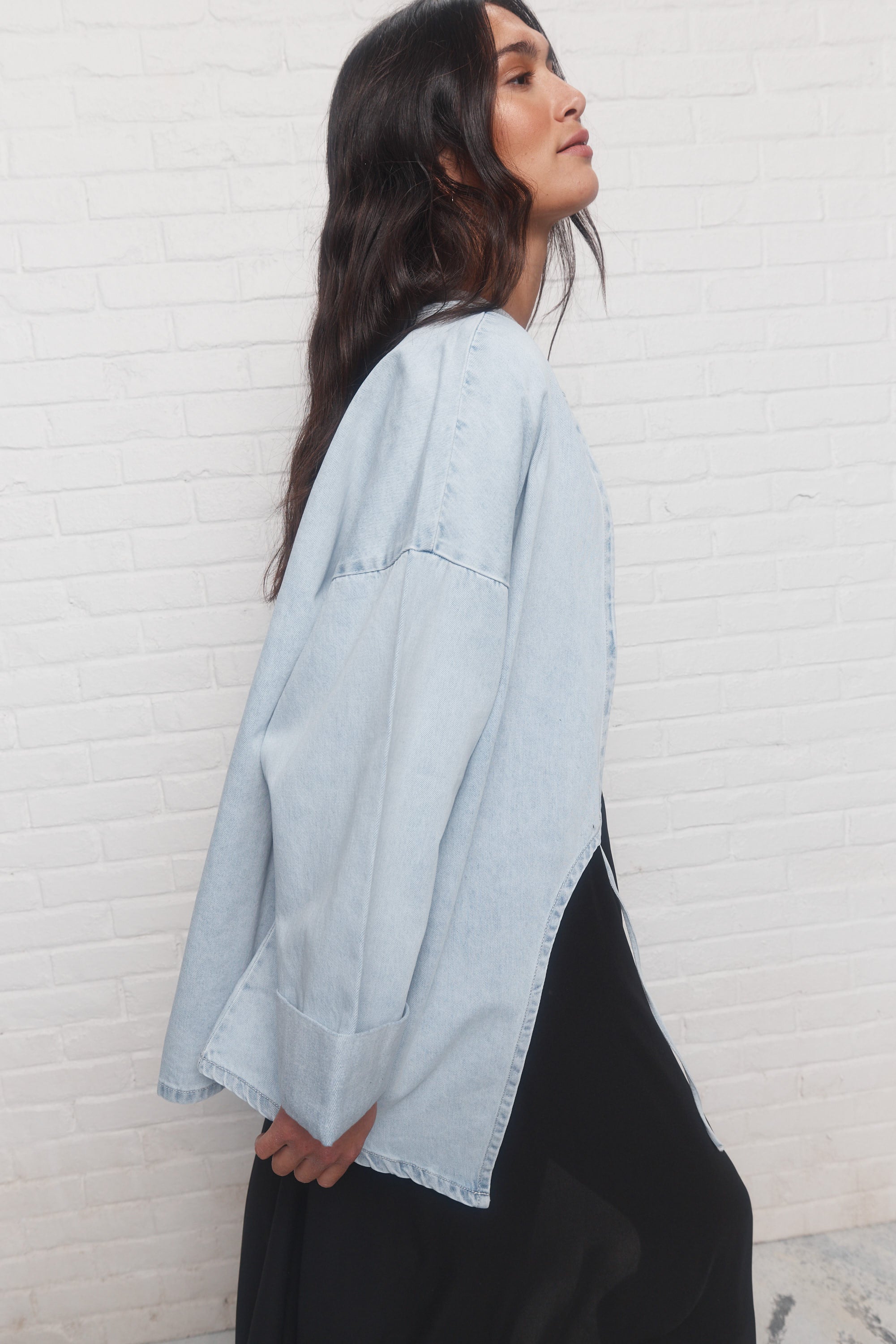 Mel | Veste Bleu Pâle Délavé