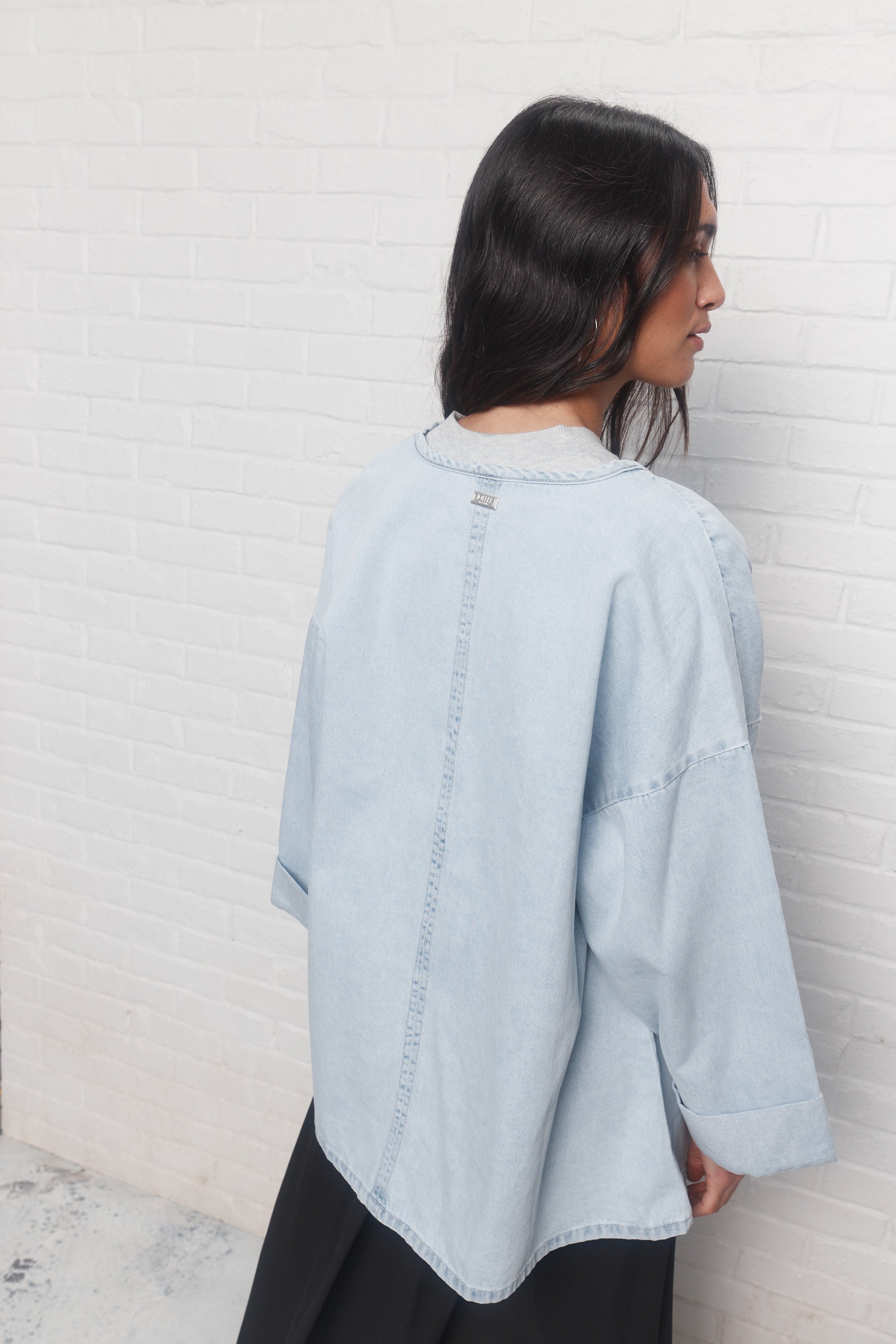 Mel | Veste Bleu Pâle Délavé