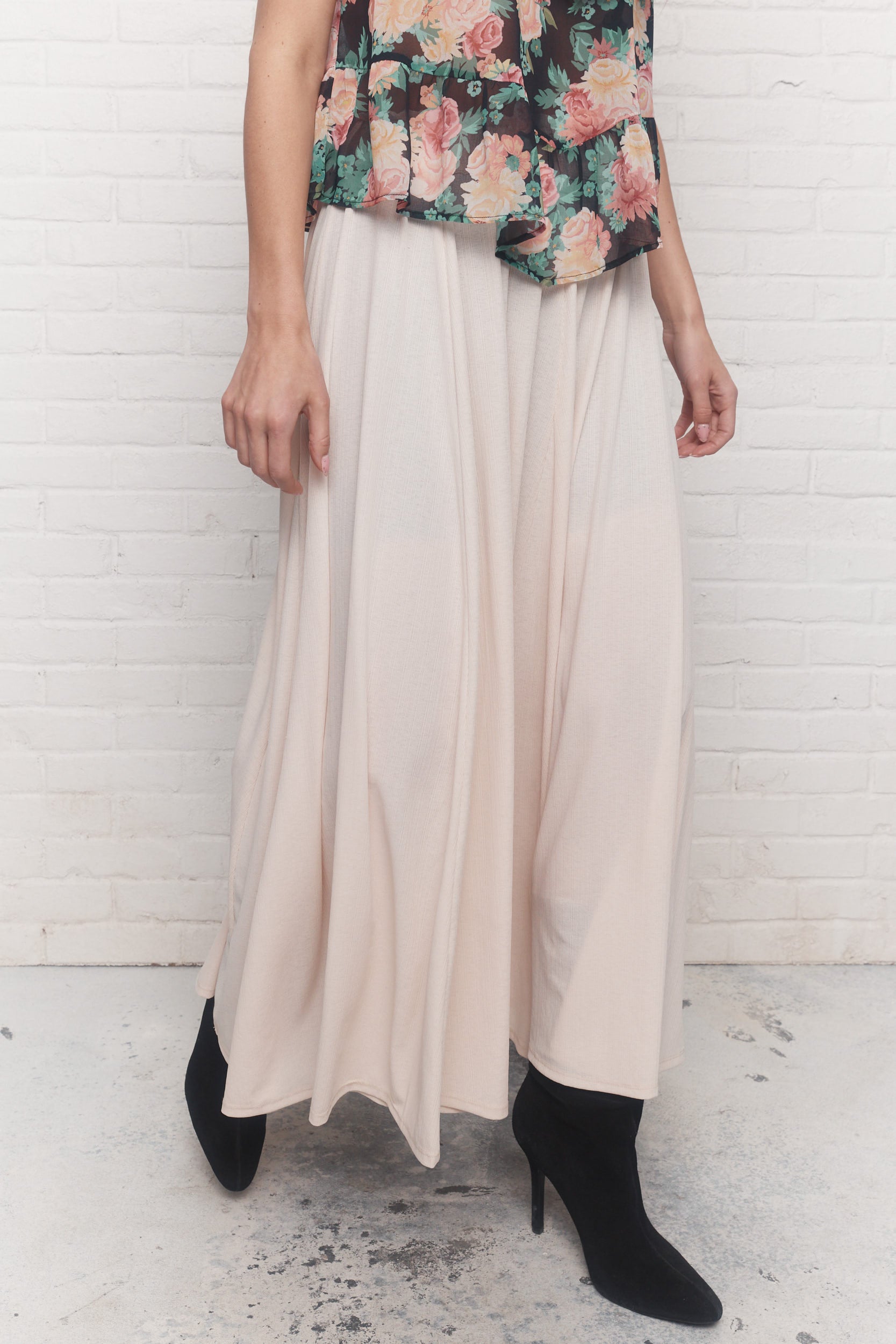 Bestine | Jupe longue crème