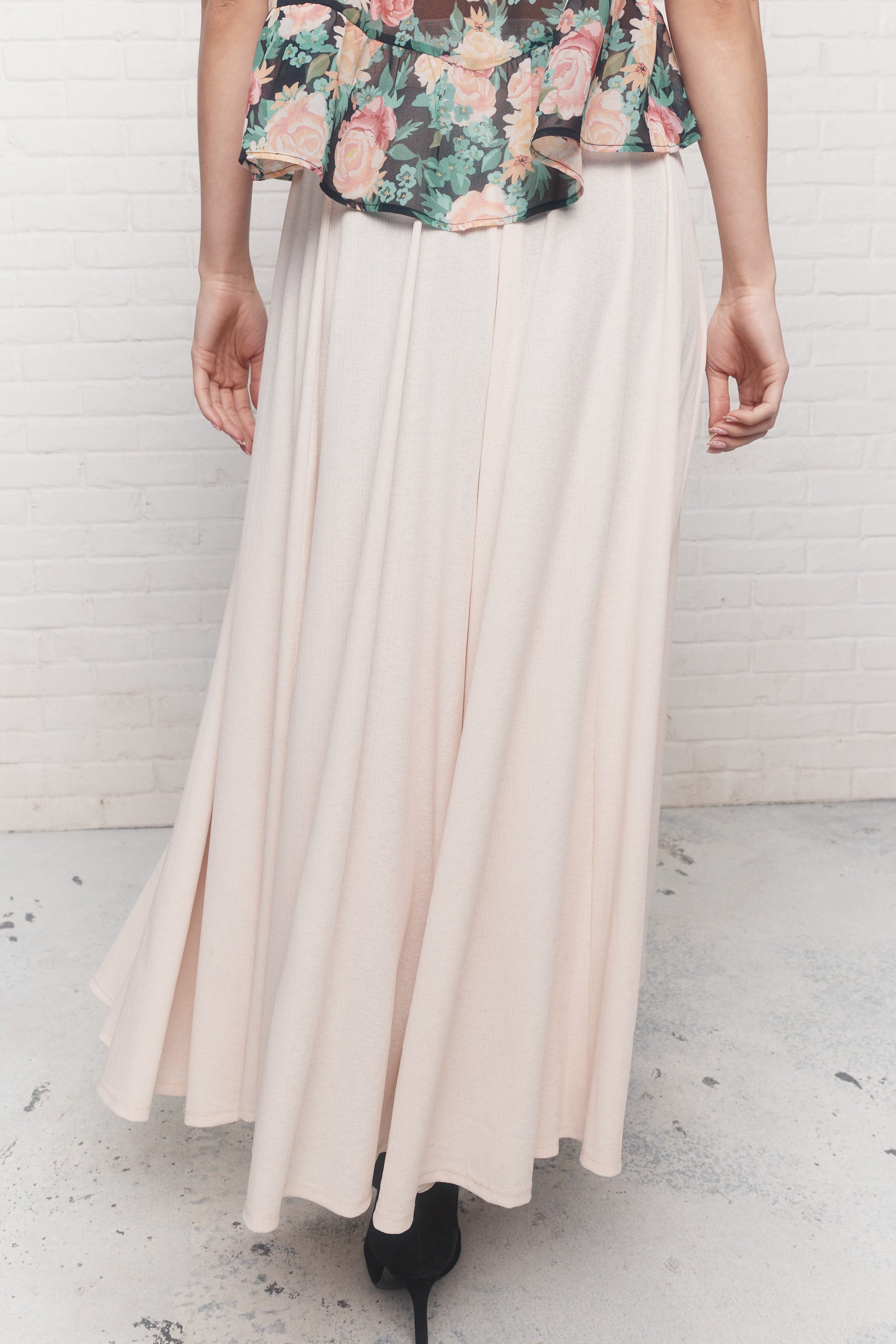 Bestine | Jupe longue crème