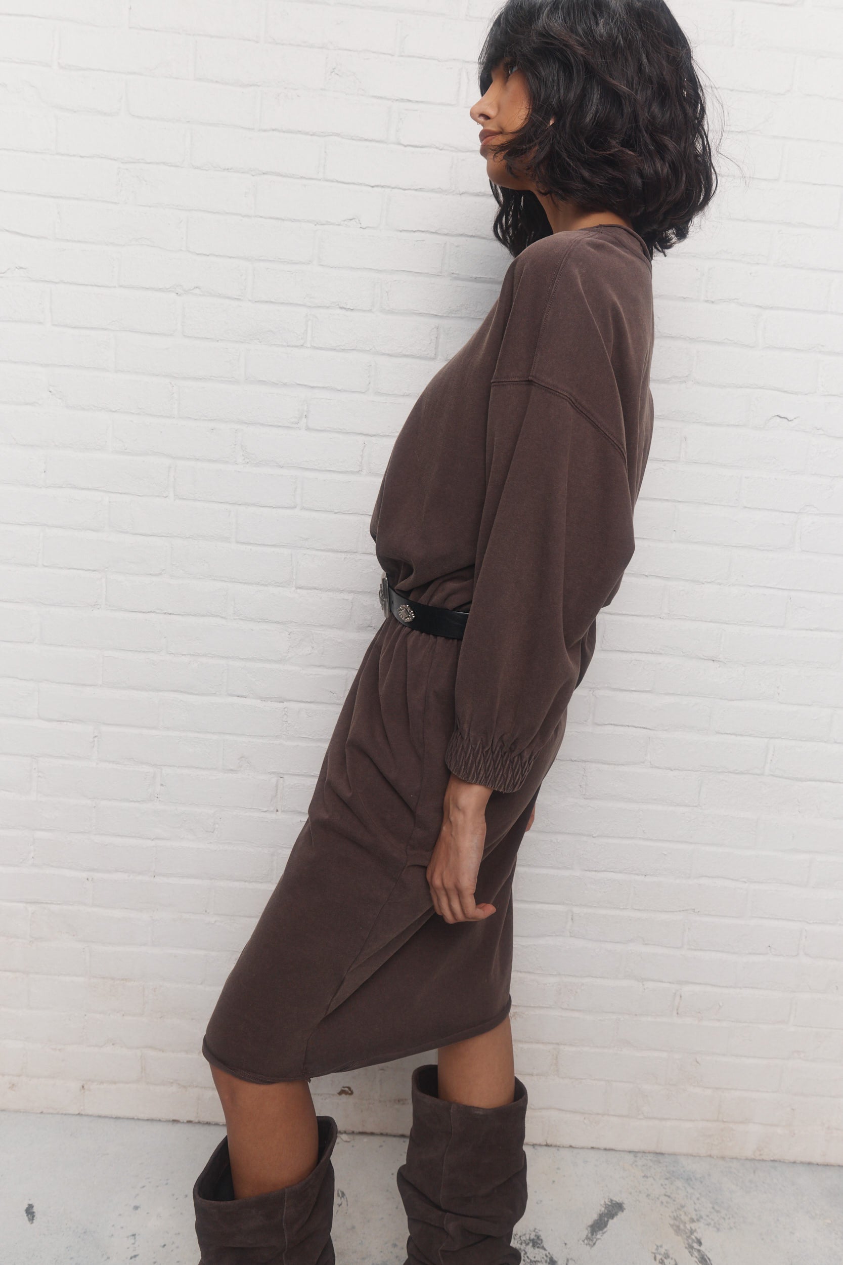 Harlow | Robe brun délavé