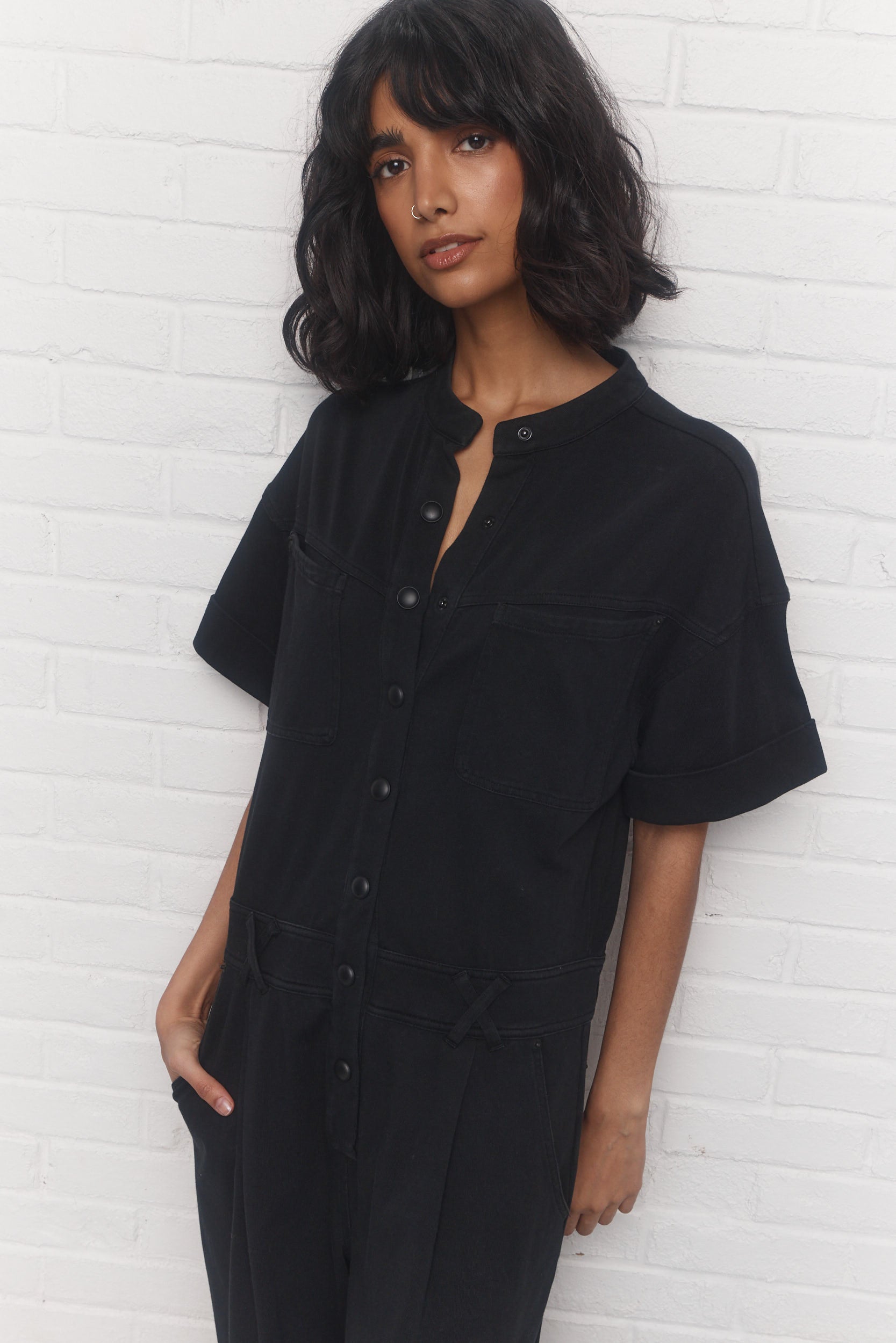 Leona | Washed black jumpsuit